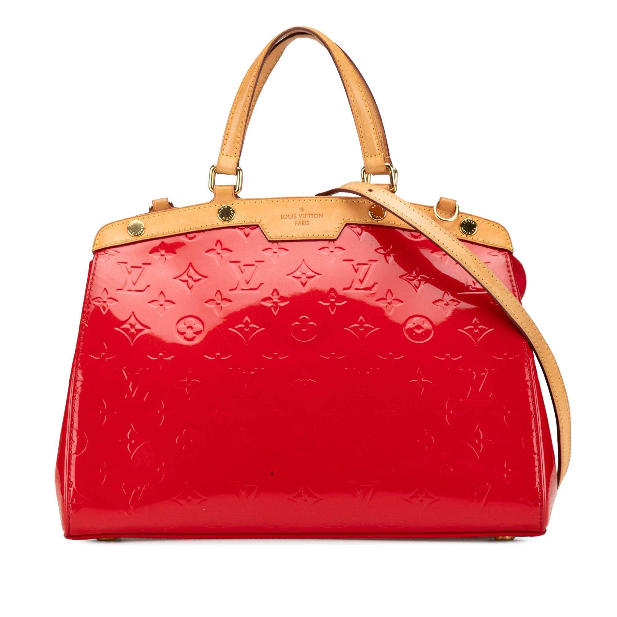 Louis Vuitton Louis Vuitton Monogram Vernis Brea MM Red Size ONE SIZE - 1 Thumbnail