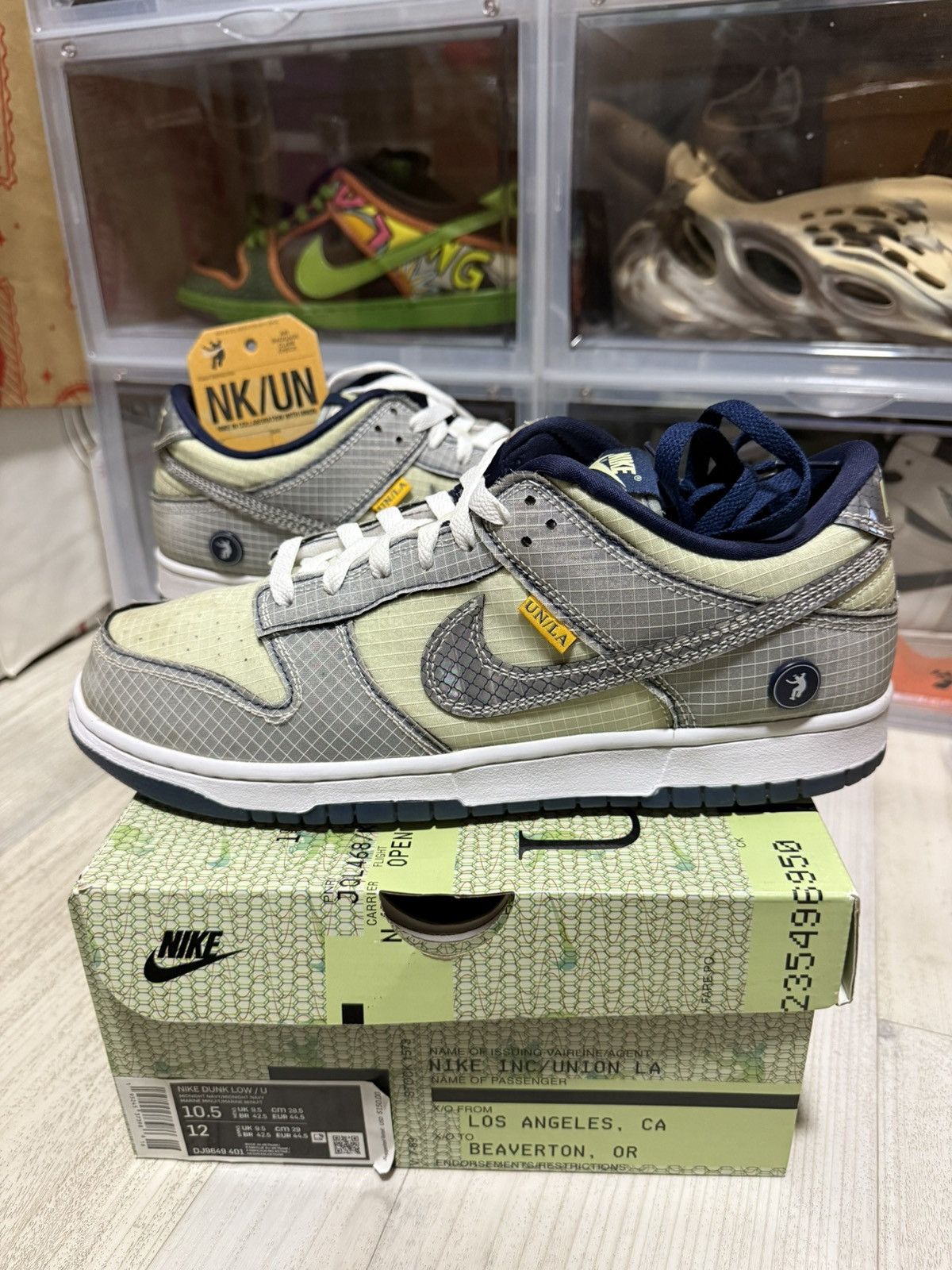 Nike Union LA Nike Dunk Low Pistachio Size US 10.5 / EU 43-44 - 1 Thumbnail