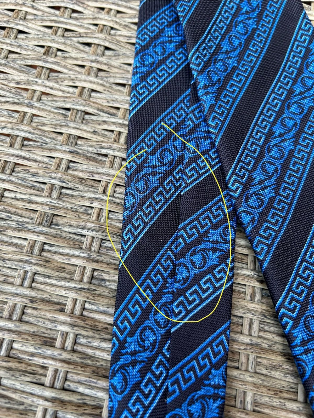 Versace × Vintage Vintage 90’s Gianni Versace Silk Printed Tie Made In Italy Size ONE SIZE - 7 Thumbnail