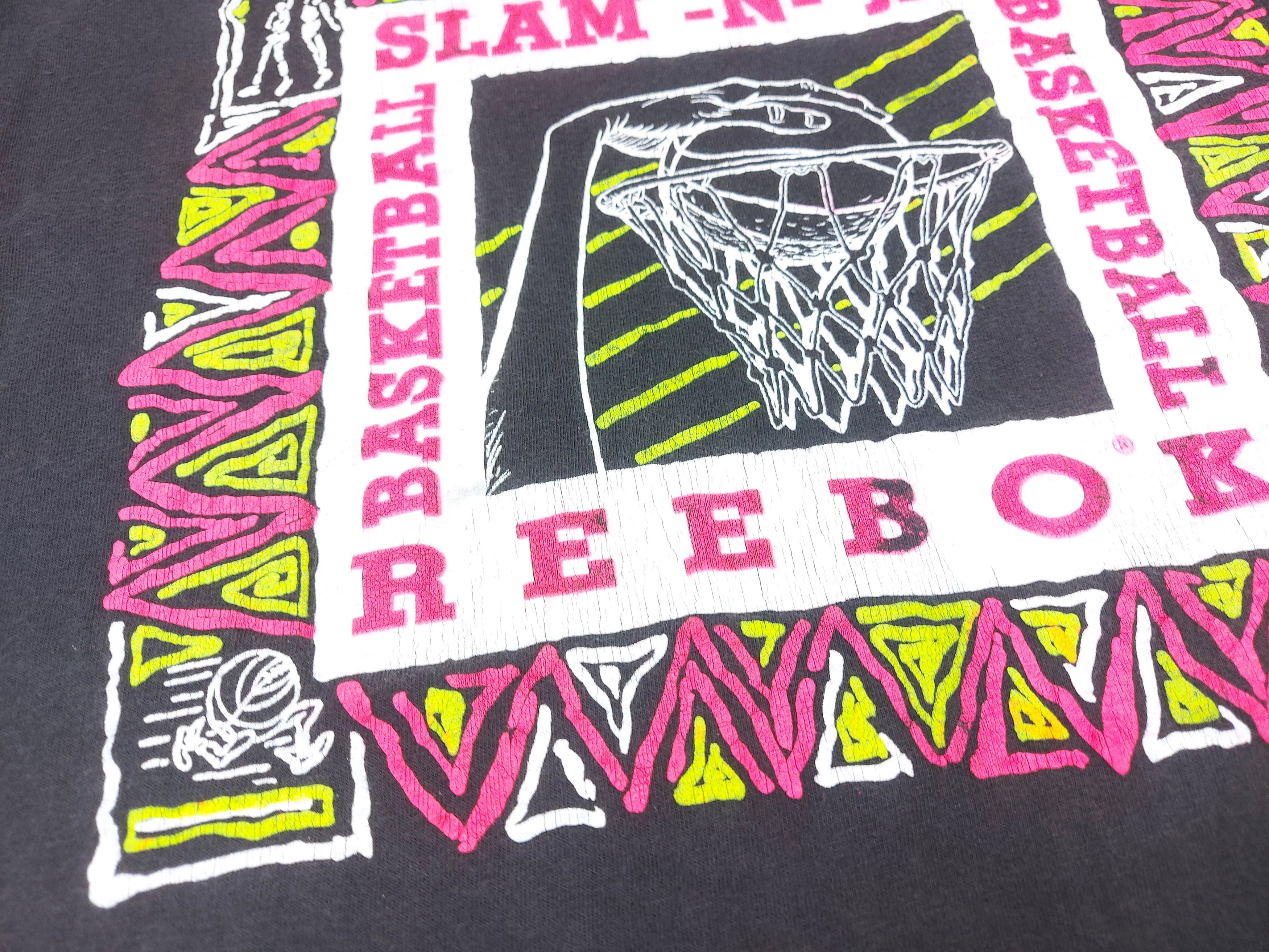 NBA × Reebok × Vintage Vintage 80s Team Reebok Slam N Jam Single-Stitch TEE Size US L / EU 52-54 / 3 - 8 Thumbnail
