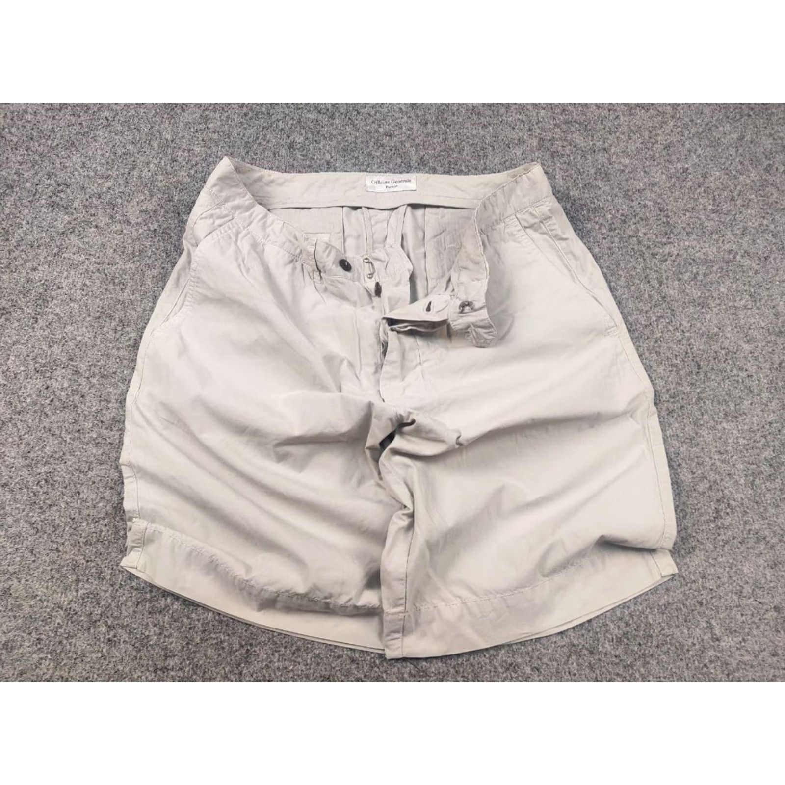 Vintage Officine Generale Bermuda Fisherman Design Button Cotton Shorts Size US 36 / EU 52 - 3 Thumbnail
