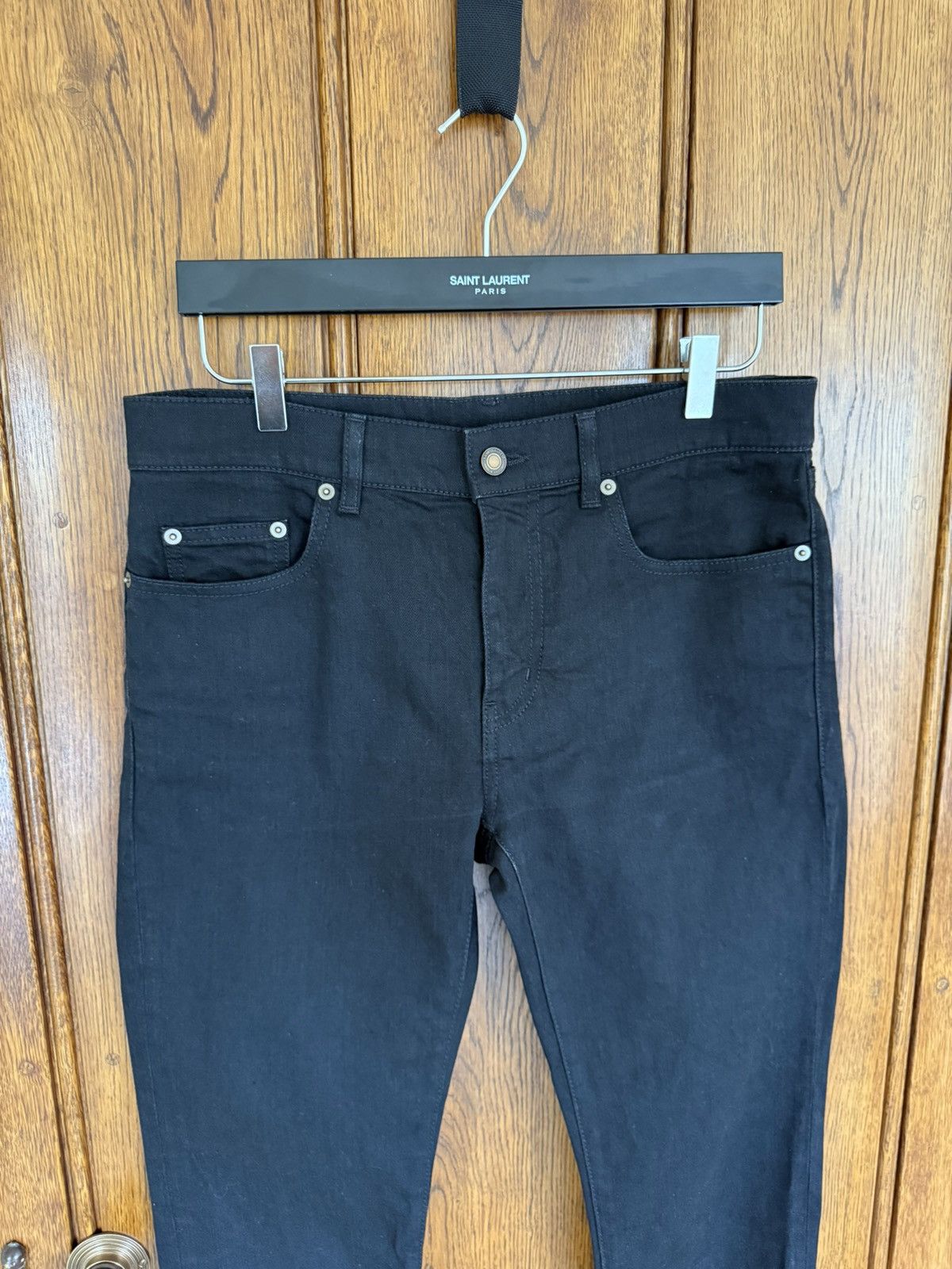 Saint Laurent Paris Saint Laurent D02 black slim skinny jeans 31 Size US 31 - 2 Thumbnail