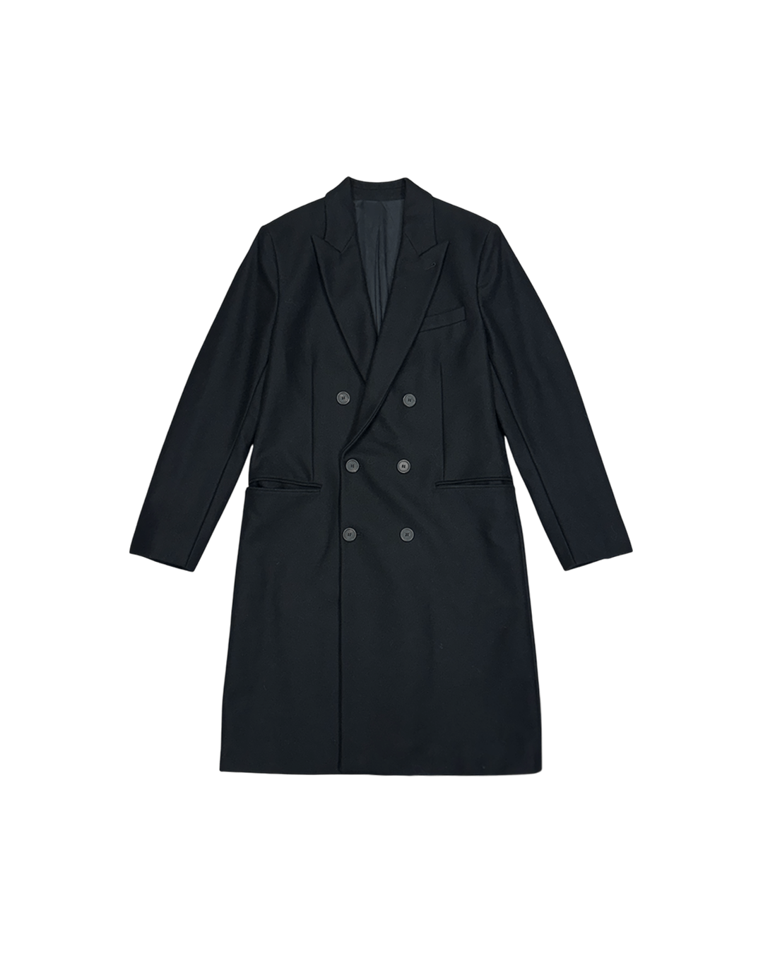 AMI AMI AW15 Double-Breasted Tuskania Wool Coat Size US M / EU 48-50 / 2 - 1 Thumbnail
