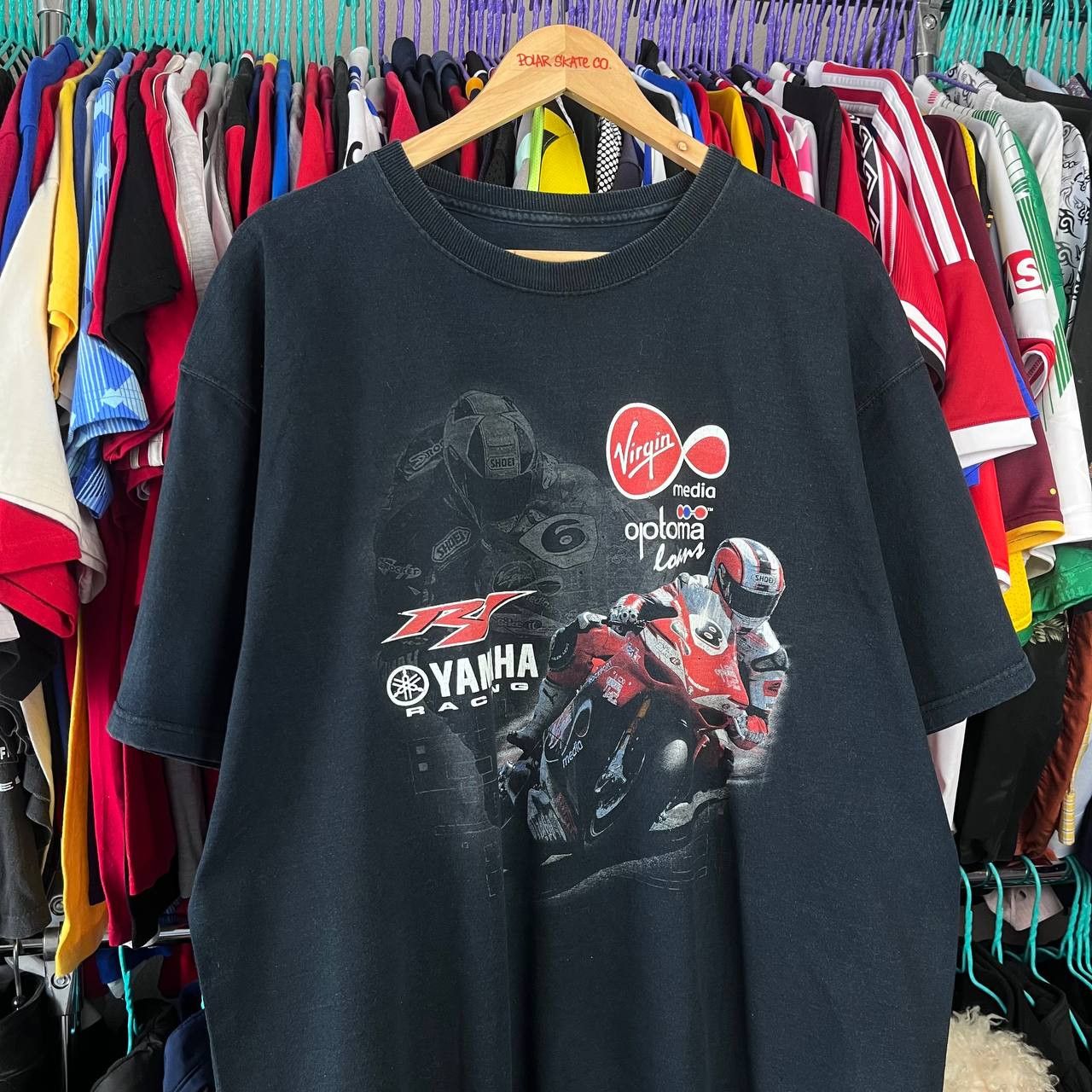 Vintage Vintage YAMAHA Racing Motorcycle Tshirt Size 2XL Size US XXL / EU 58 / 5 - 2 Thumbnail