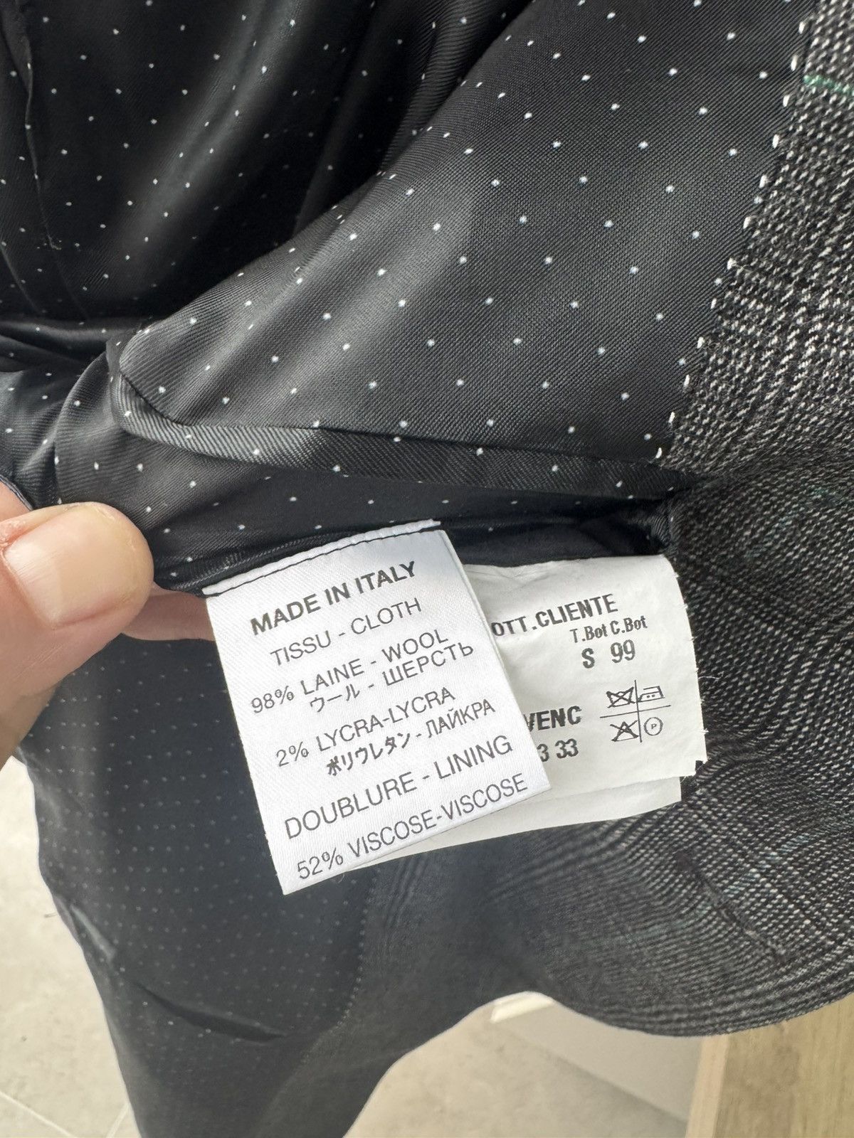 Givenchy Givenchy Wool Suit Size 50R - 12 Thumbnail