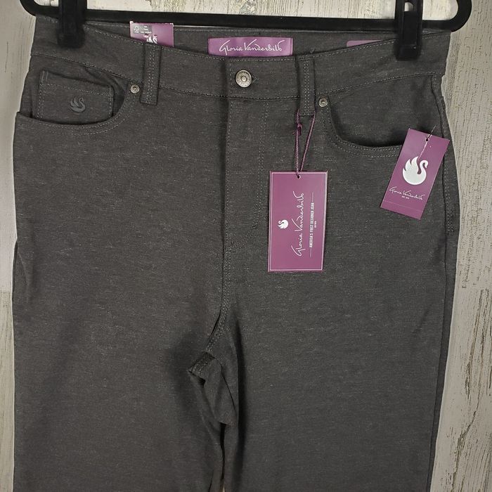 Gloria Vanderbilt NWT Gloria Vanderbilt Heather Grey Amanda Ponte Pants 12