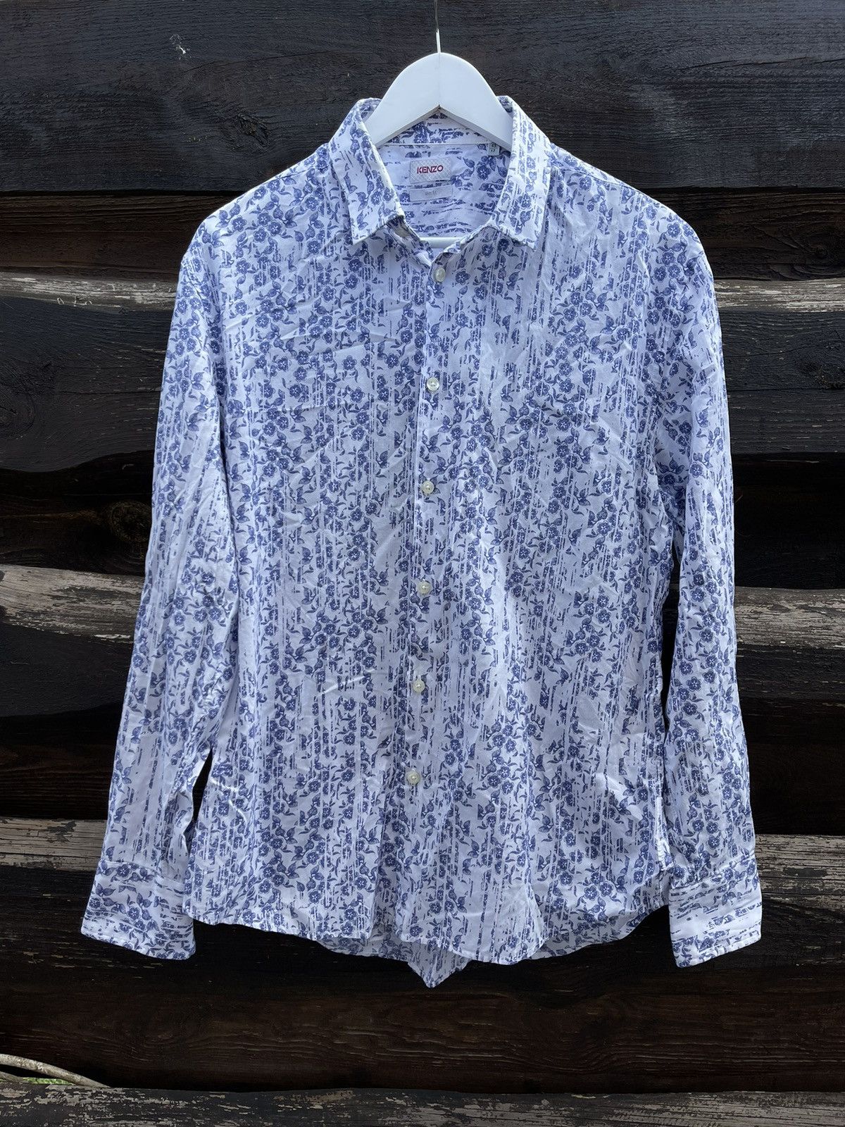 Kenzo Kenzo Homme flovers print shirt luxury Size US L / EU 52-54 / 3 - 1 Thumbnail