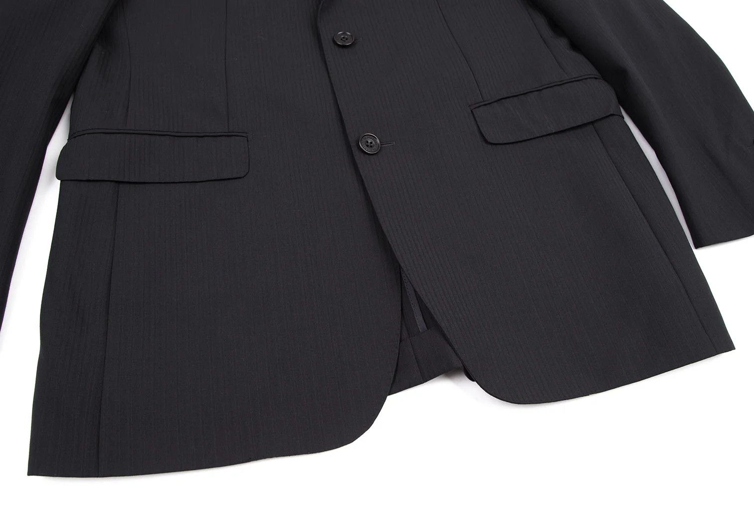 Burberry Wool Stripe Tailored Jacket in Dark Navy 42L Size US XS / EU 42 / 0 - 8 Thumbnail