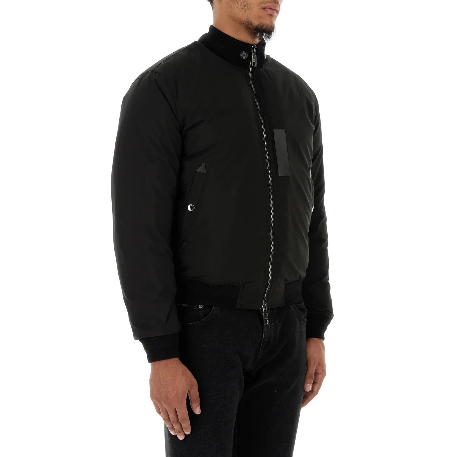 Dolce & Gabbana DOLCE & GABBANA Black Polyester Down Jacket New & Authentic Size US L / EU 52-54 / 3 - 3 Thumbnail