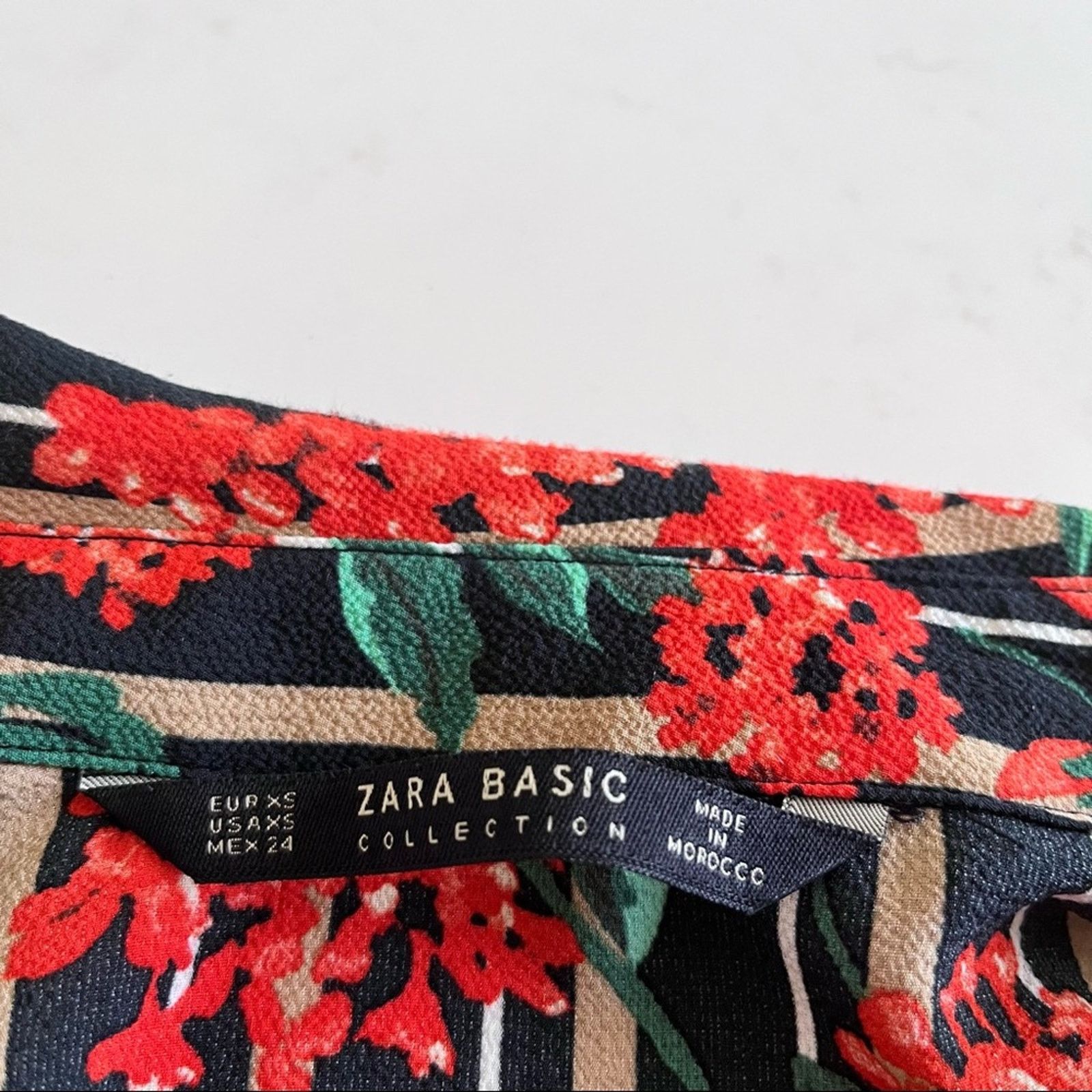 Zara Zara floral stripe wrap dress size XS Size XS / US 0-2 / IT 36-38 - 10 Thumbnail