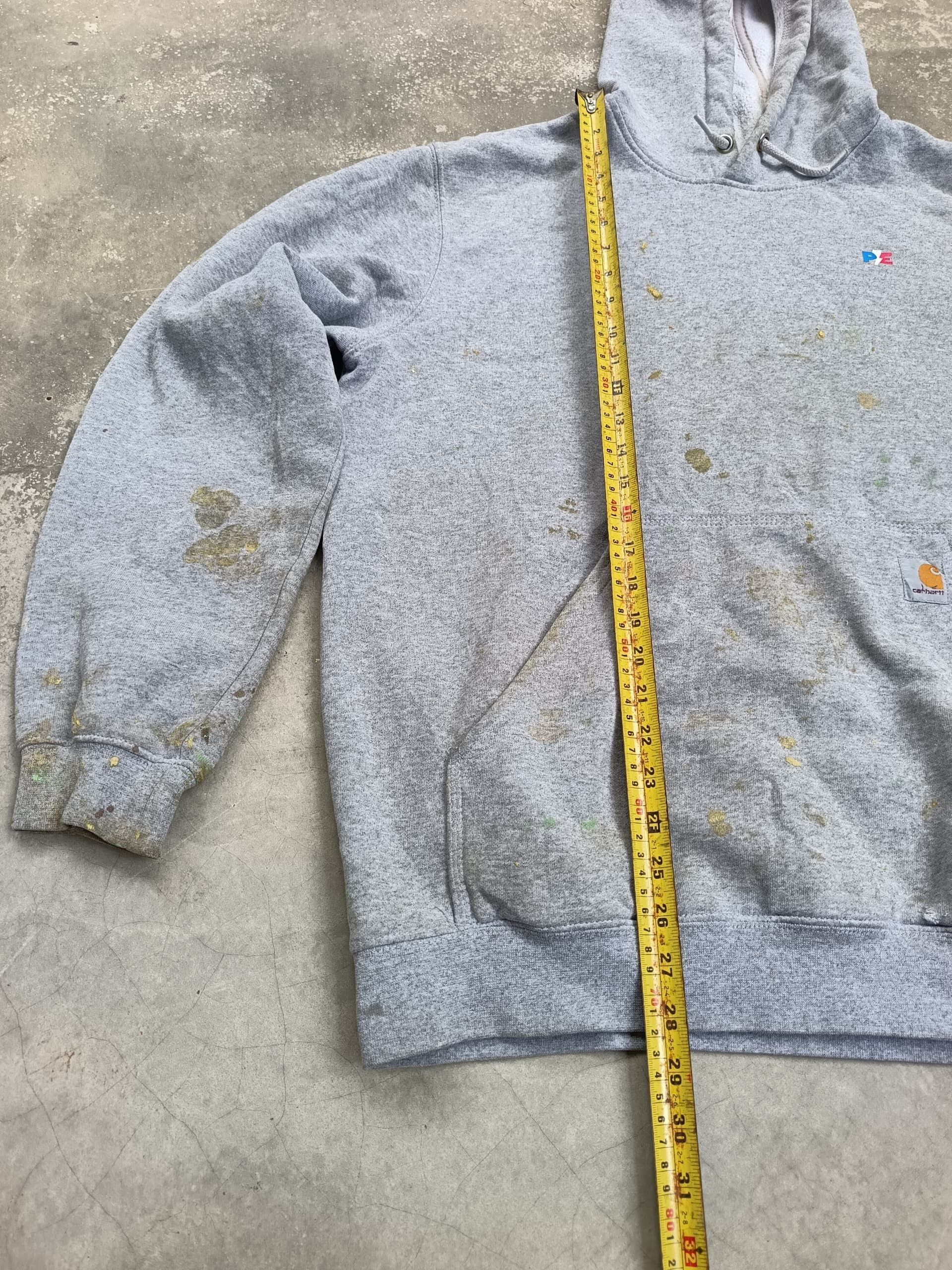 Carhartt Vintage carhartt hoodie with paint splatter Size US L / EU 52-54 / 3 - 9 Thumbnail