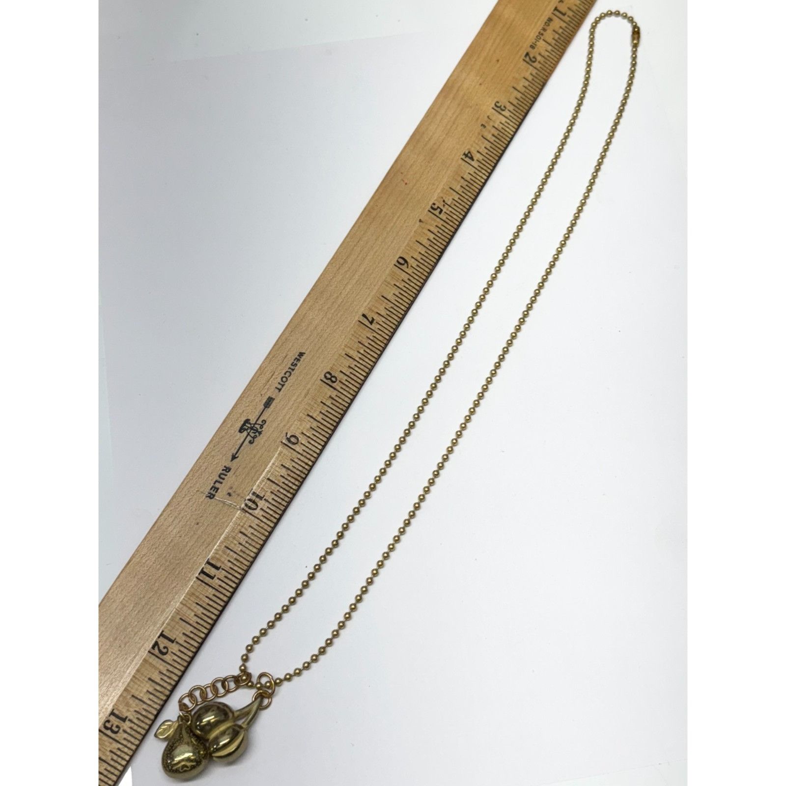Vintage Vintage bead chain fruit charm necklace Size ONE SIZE - 4 Thumbnail