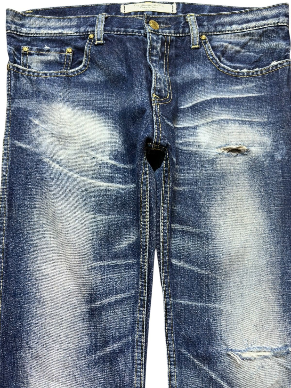 Hysteric Glamour Vintage RNA.Inc Faded Grunge Buckle Back Denim Size US 32 / EU 48 - 2 Thumbnail
