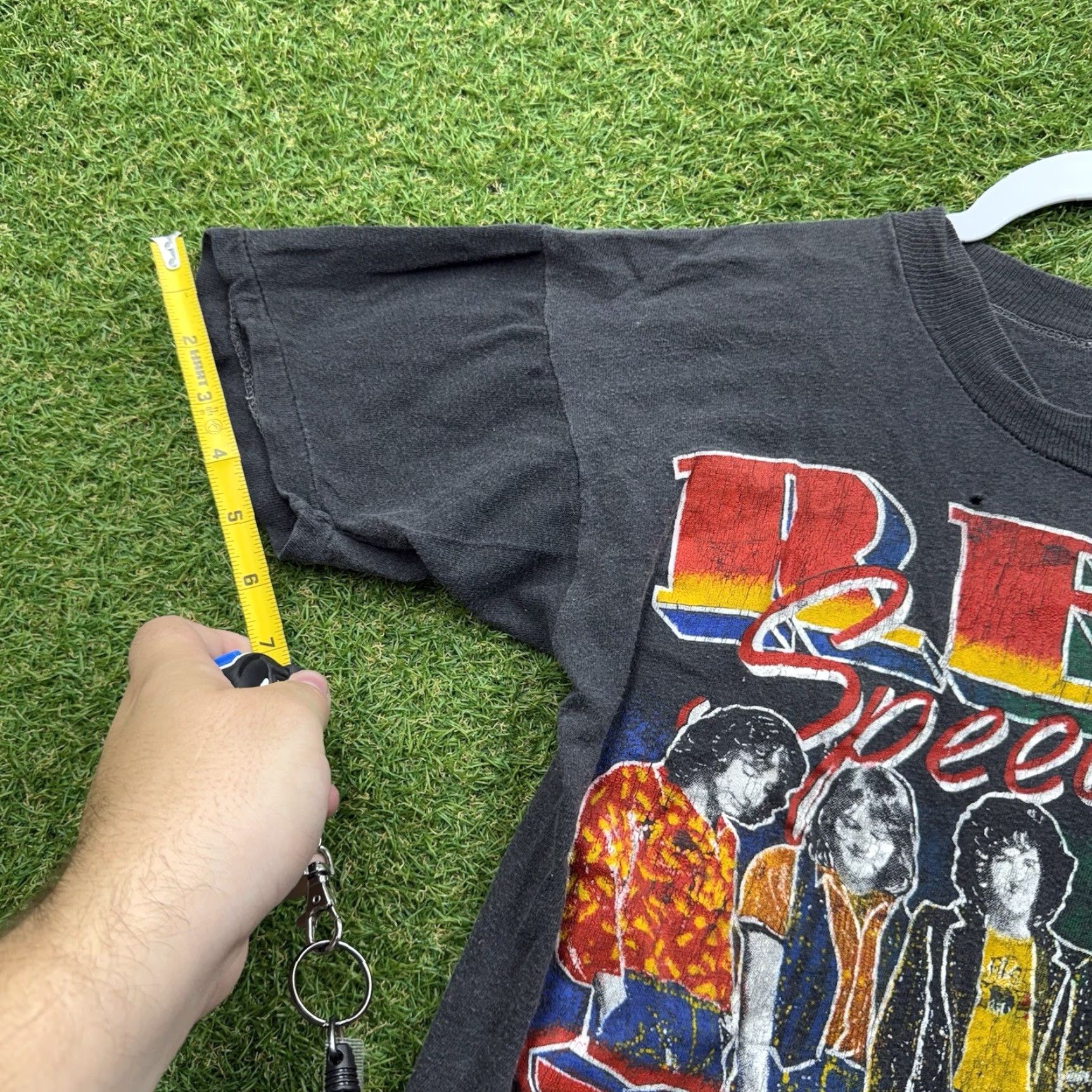 Olive VINTAGE REO Speedwagon Shirt Mens Small Live Tour Band 1980s Single Stitch AOP Shirt Men S Black 80s Music Rock Logo Size US S / EU 44-46 / 1 - 4 Thumbnail