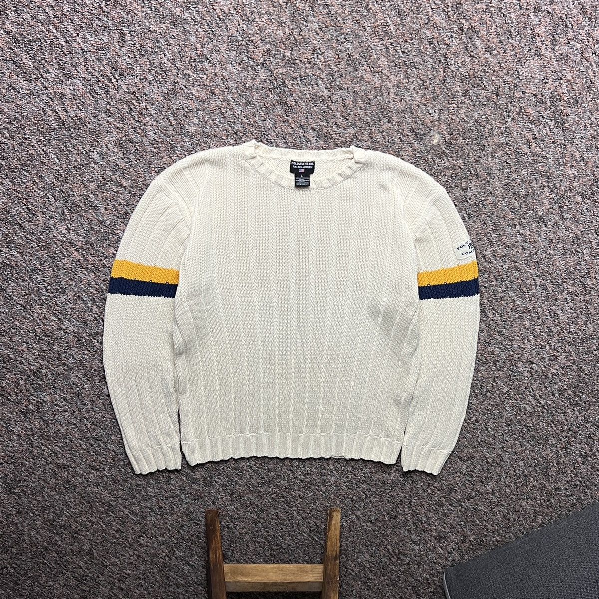 Polo Ralph Lauren × Vintage Vintage Polo Jeans Ralph Lauren Sweater Size US XL / EU 56 / 4 - 1 Thumbnail