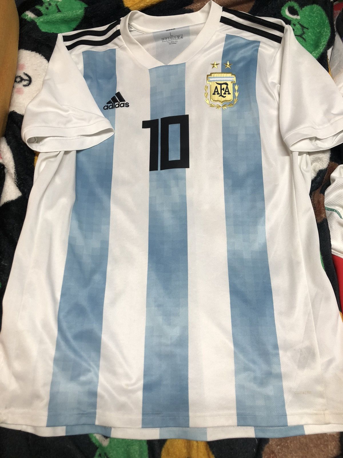 MESSI #10 ARGENTINE Home World Cup 2014 Qualifiers Official Jersey Soccer online XL AFA