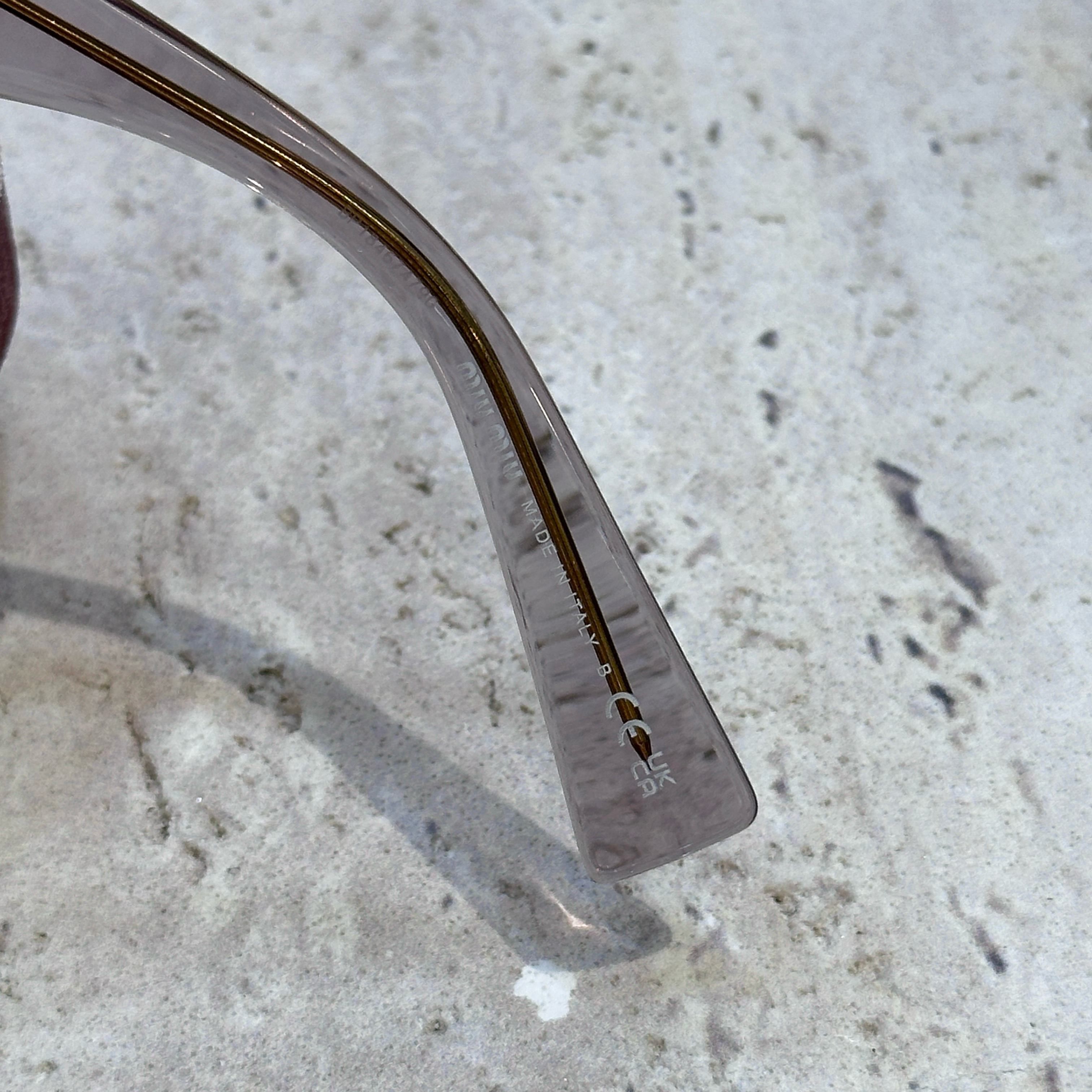 Miu Miu MIU MIU MU 01VV 12W1O1 Eyeglasses Size ONE SIZE - 6 Thumbnail