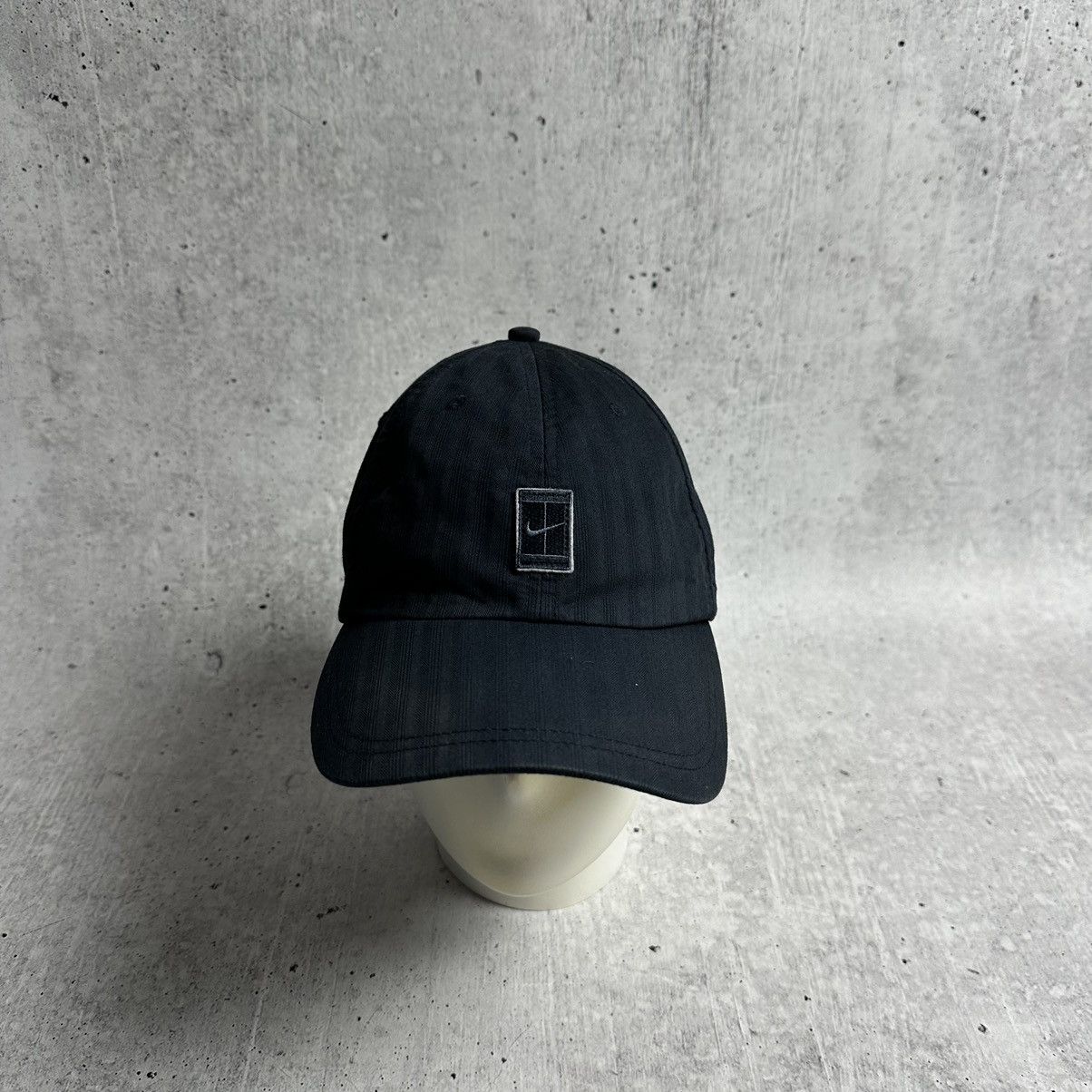 Nike × Vintage Nike Court Vintage Y2K Center Logo Sun Faded Hat Size ONE SIZE - 2 Thumbnail