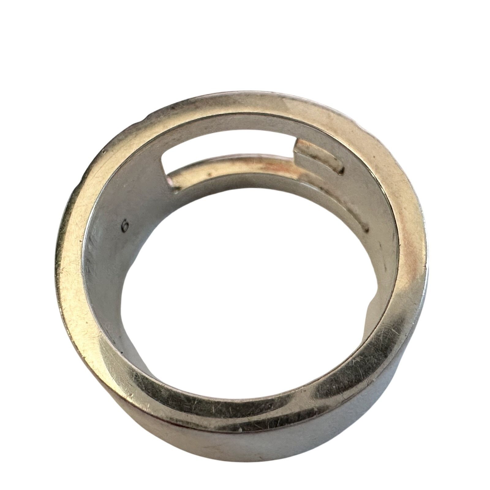 Gucci Gucci Abstract G Ring Sterling Silver - Size 4.75 Size ONE SIZE - 7 Thumbnail