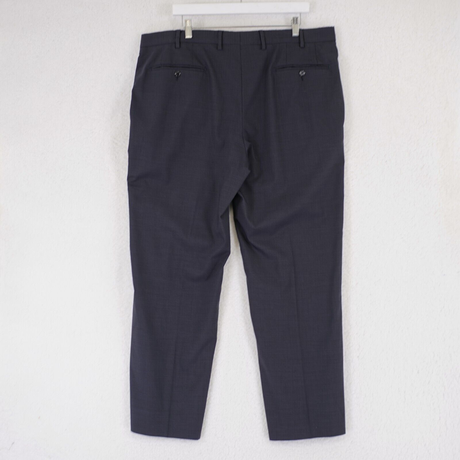 Santorelli Santorelli New Romeo Blue Wool Basketweave 40/29 Dress Pants Size 40R - 3 Thumbnail