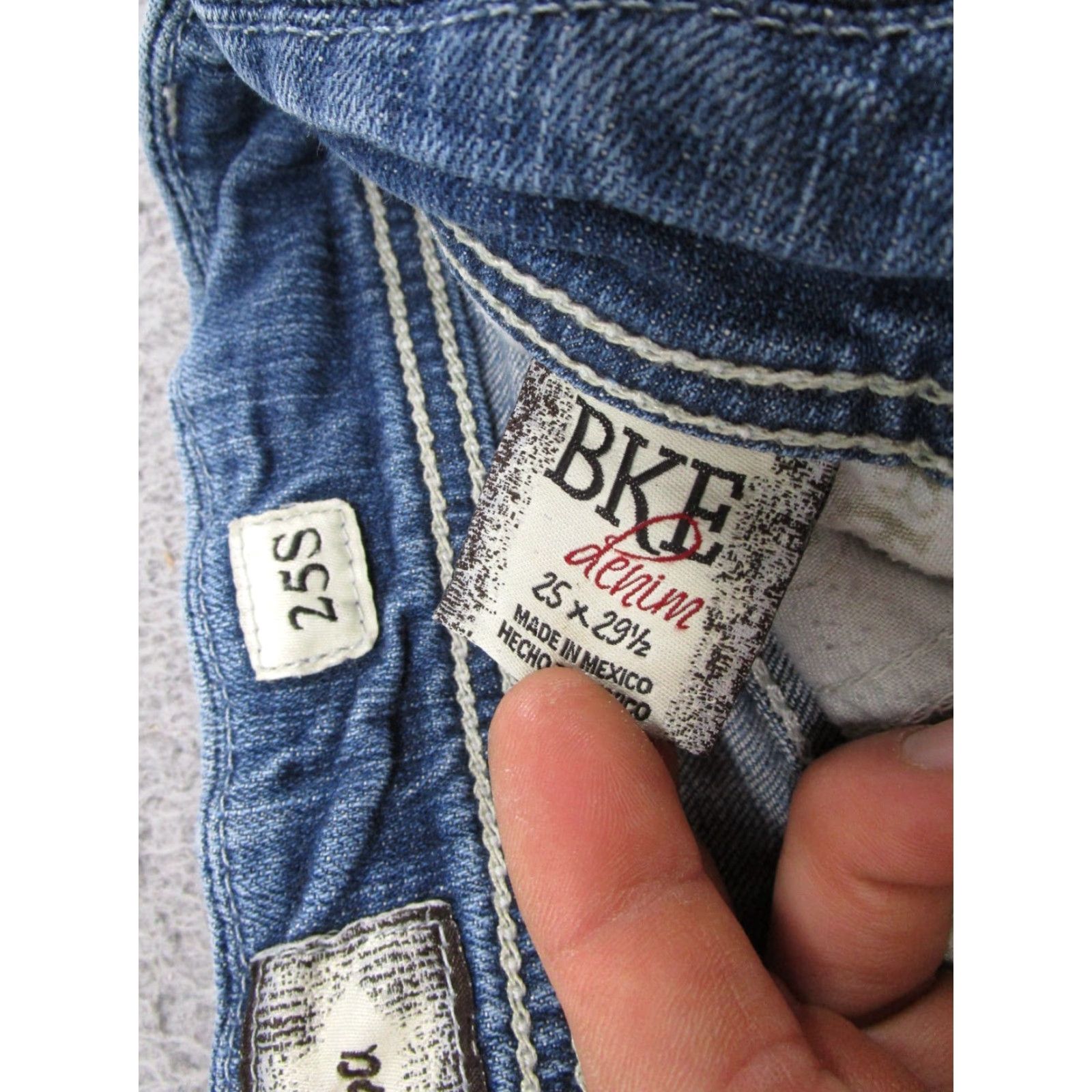 Vintage BKE Buckle Jeans Slim Bootcut 25 Regular Blue Denim Stretch 5-Pocket Women Size 25 X 29.5 Y2K Readable Size 42" / US 20 - 6 Thumbnail