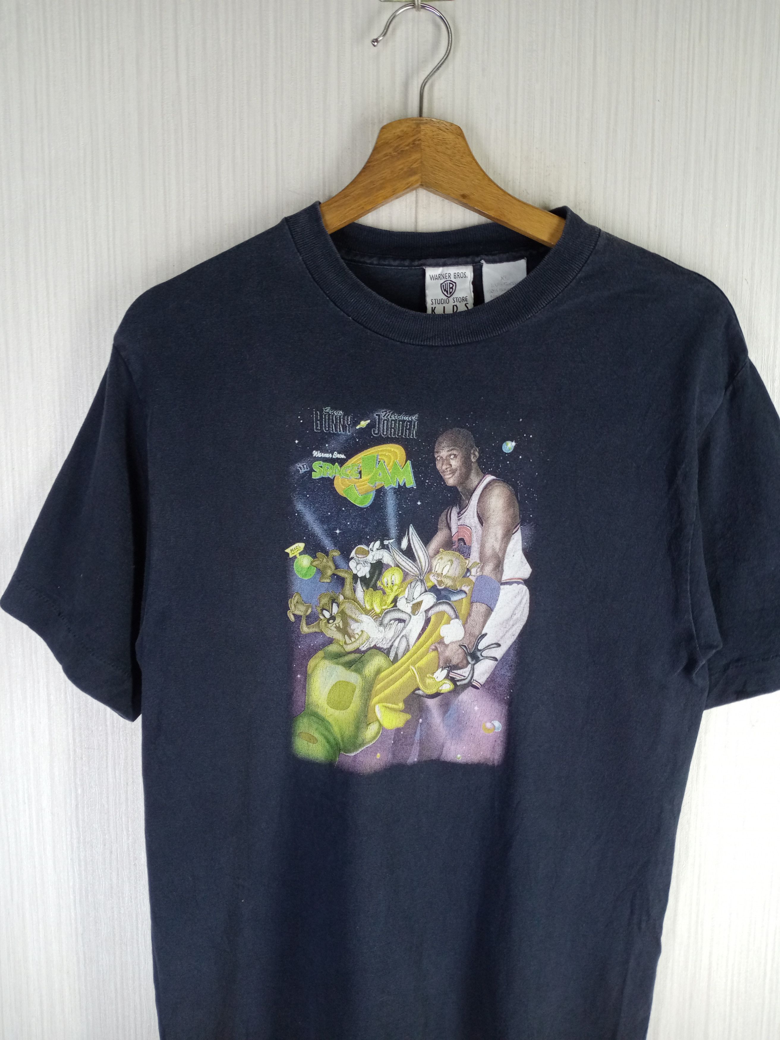 Jordan Brand Rare Vintage 1995 Space Jam Warner Bros Movie Tshirt Size US S / EU 44-46 / 1 - 3 Thumbnail