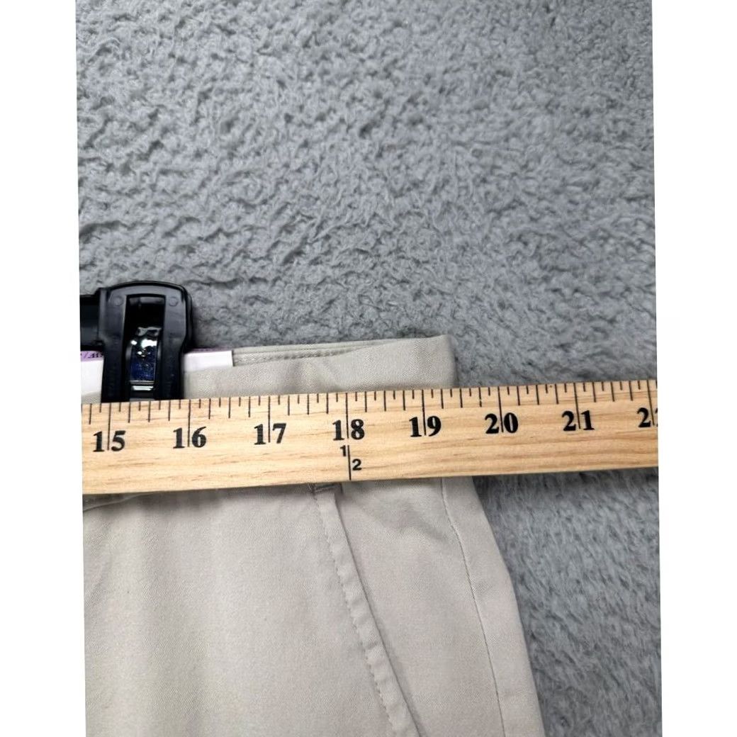 Club Room Club Room Pants Mens 38X32 Khaki Chino Straight Leg Flat Front NEW Regular Size 38 Ivory Beige Stretch Cotton Spandex Pockets Casual Mens Size US 38 / EU 54 - 6 Thumbnail