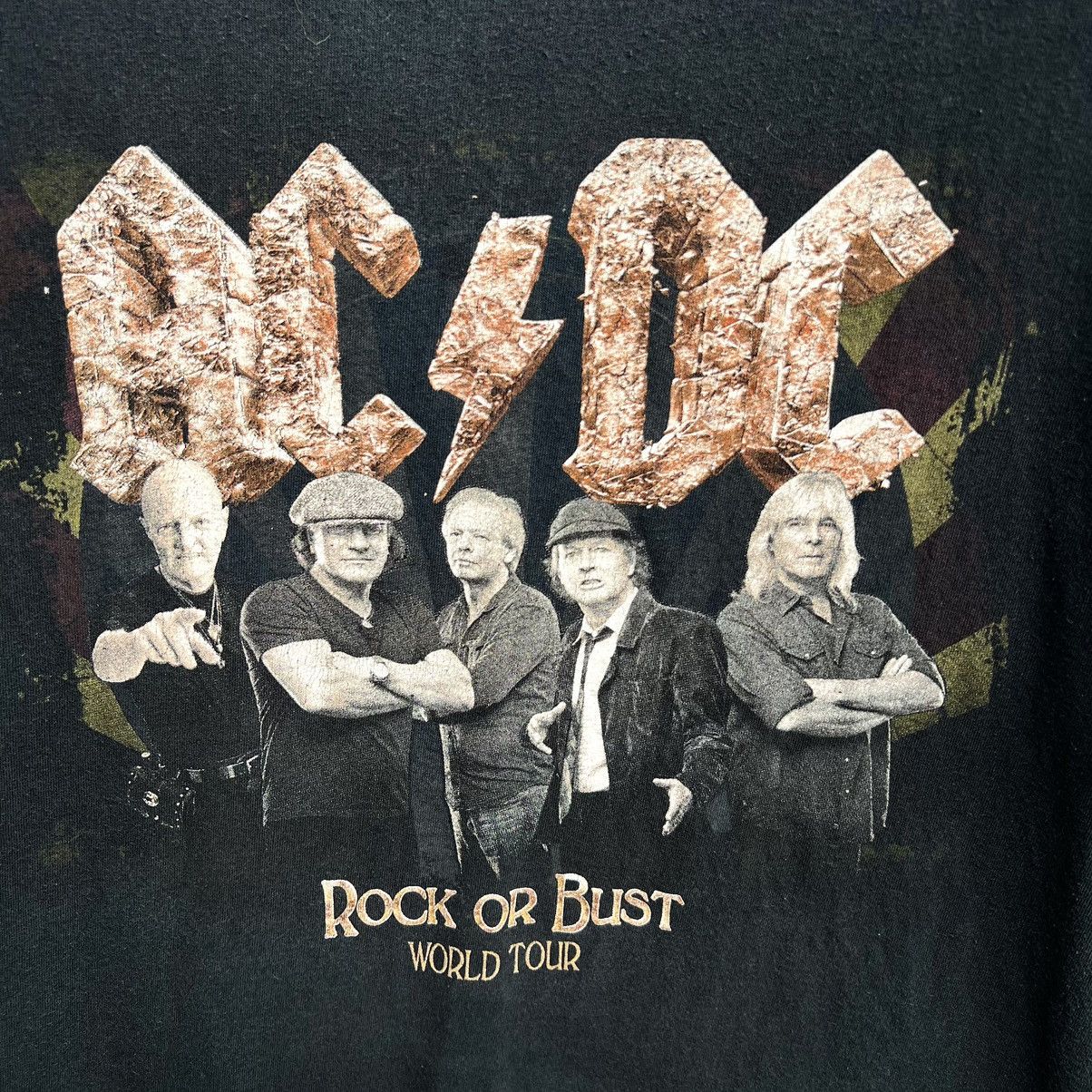 AC/DC × Band Tees AC/DC Band T-shirt Rock or Bust 2015 World Tour Size US XL / EU 56 / 4 - 3 Thumbnail