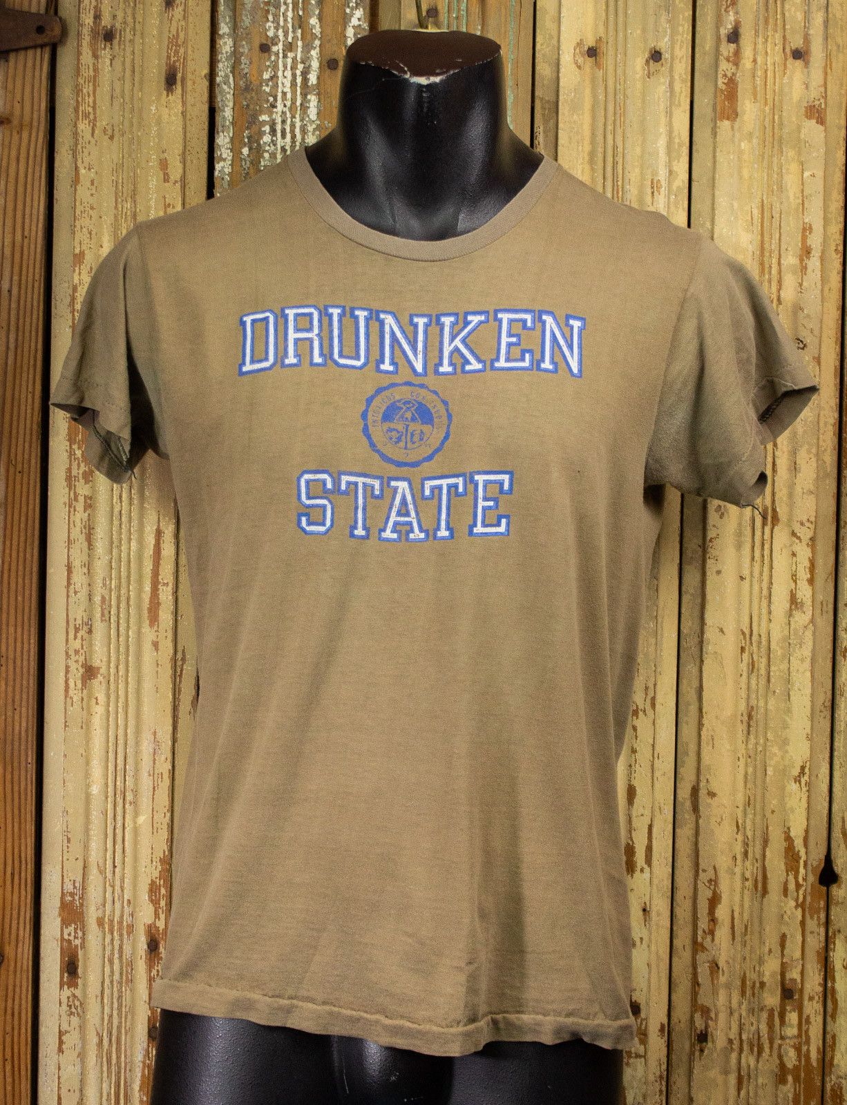 Vintage Drunken State Graphic T Shirt 70s