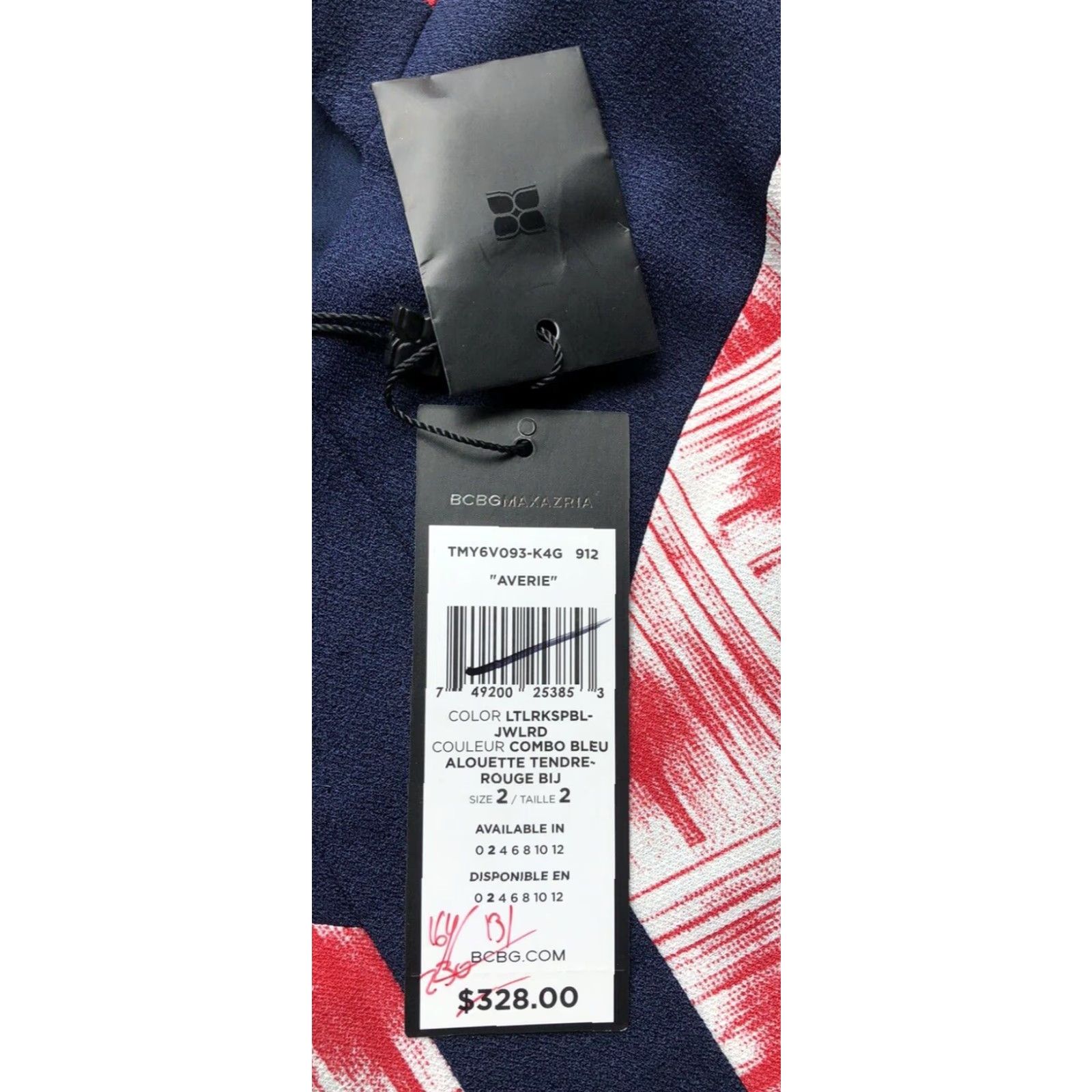 Bcbgmaxazria VINTAGE NWT BCBG Max Azria Dress Size 02 Sleeveless Red Pencil Dress Knee Length Zip 100% Polyester Womens Size XS / US 0-2 / IT 36-38 - 4 Thumbnail