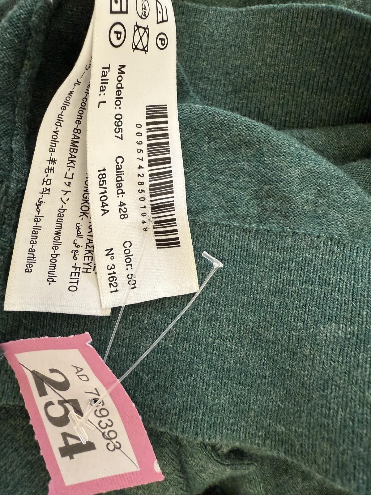Other Green wool blend sweater Size US L / EU 52-54 / 3 - 4 Thumbnail