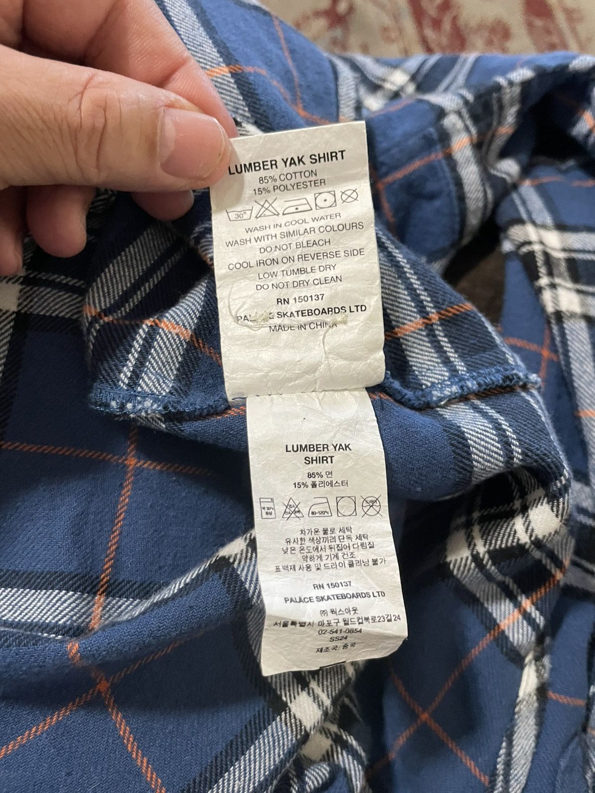 Palace Lumber Yak Flannel Button down shirt Size US S / EU 44-46 / 1 - 12 Thumbnail