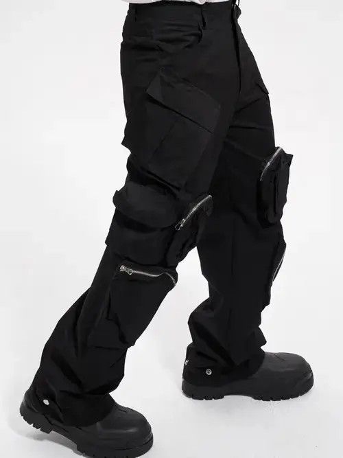 Jean Multi pocket utility grunge baggy cargo pants Size US 32 / EU 48 - 3 Thumbnail