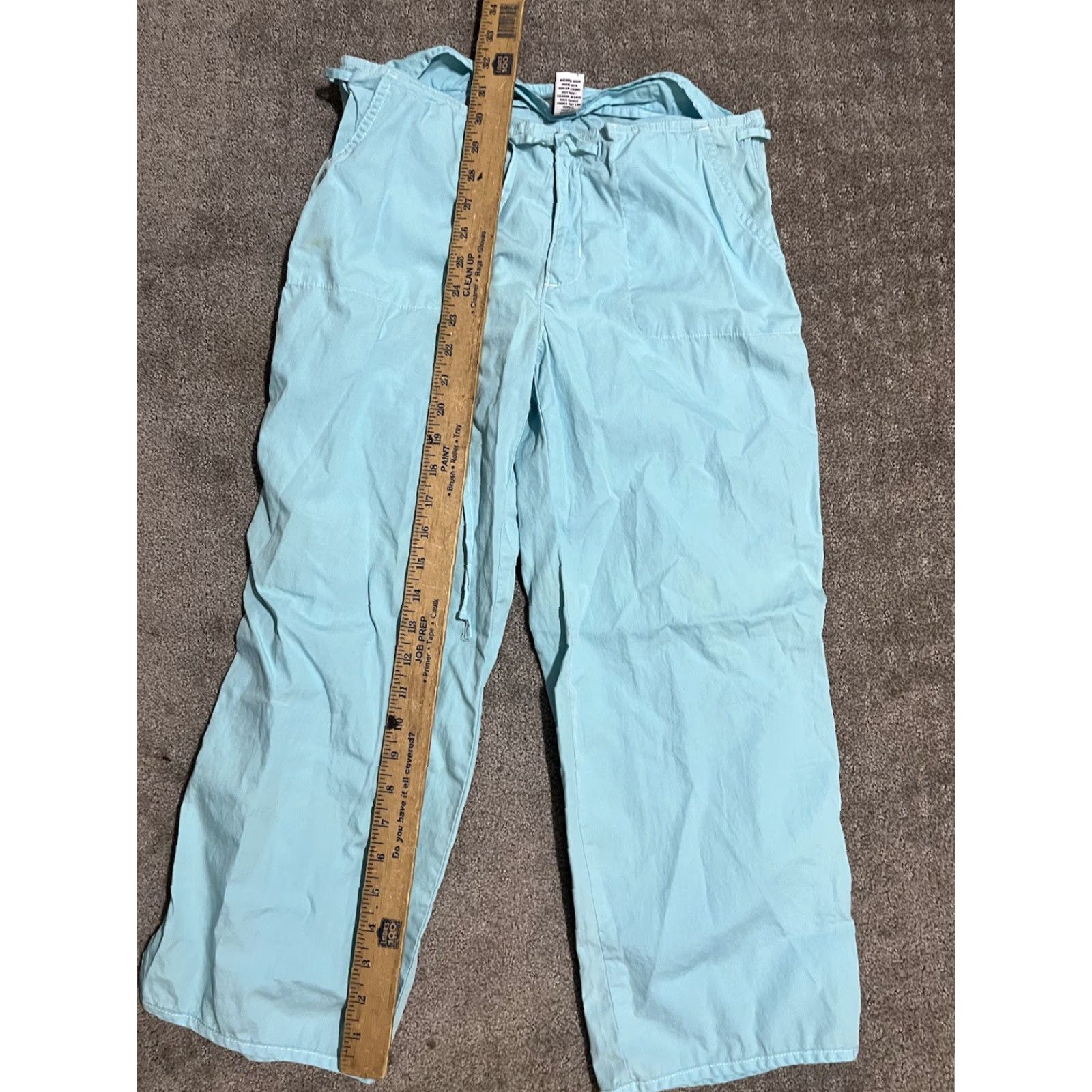 Abercrombie & Fitch Abercrombie & Fitch Tie Waist & Ankle Crop Pants 4 Blue Aqua Women's Cropped Pants Size 27" / US 4 / IT 40 - 5 Thumbnail