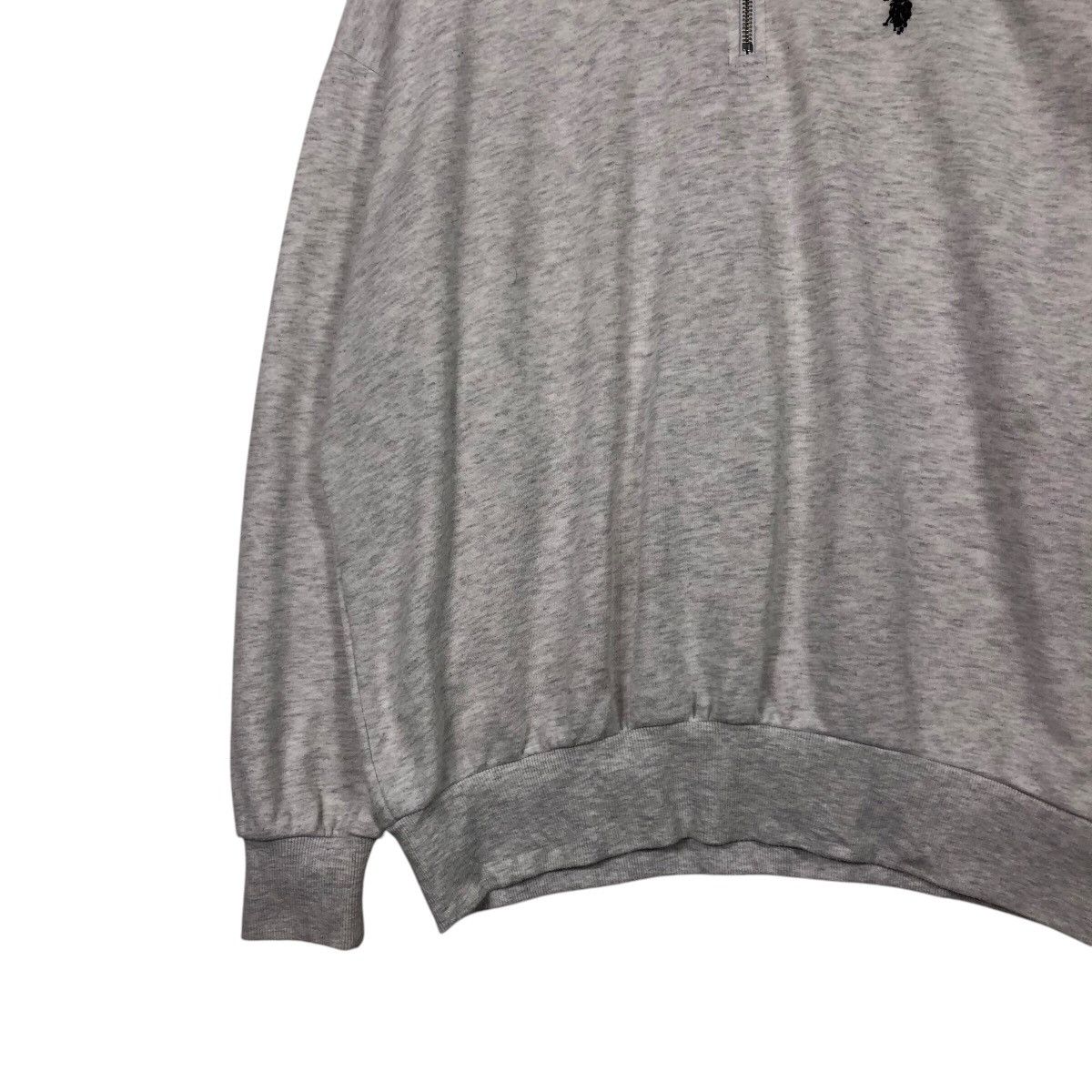 Japanese Brand U.S. Polo Assn. Minimal Quarter Zip – Grey Sportwear Basic Size US M / EU 48-50 / 2 - 5 Thumbnail