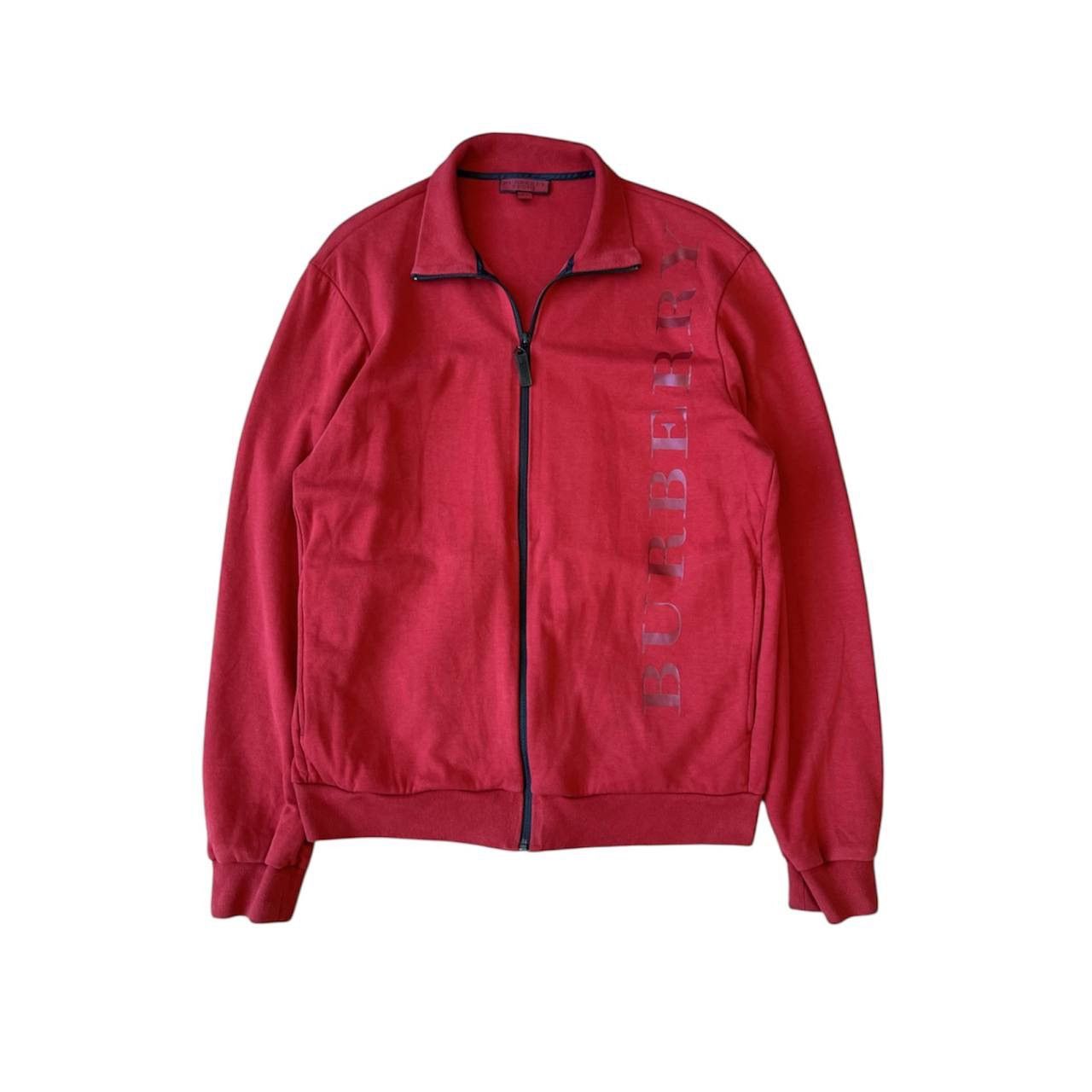 Burberry BURBERRY SPORT RED CASUAL MENS FULL ZIP BIG LOGO SWEATSHIRT Size US XL / EU 56 / 4 - 1 Thumbnail