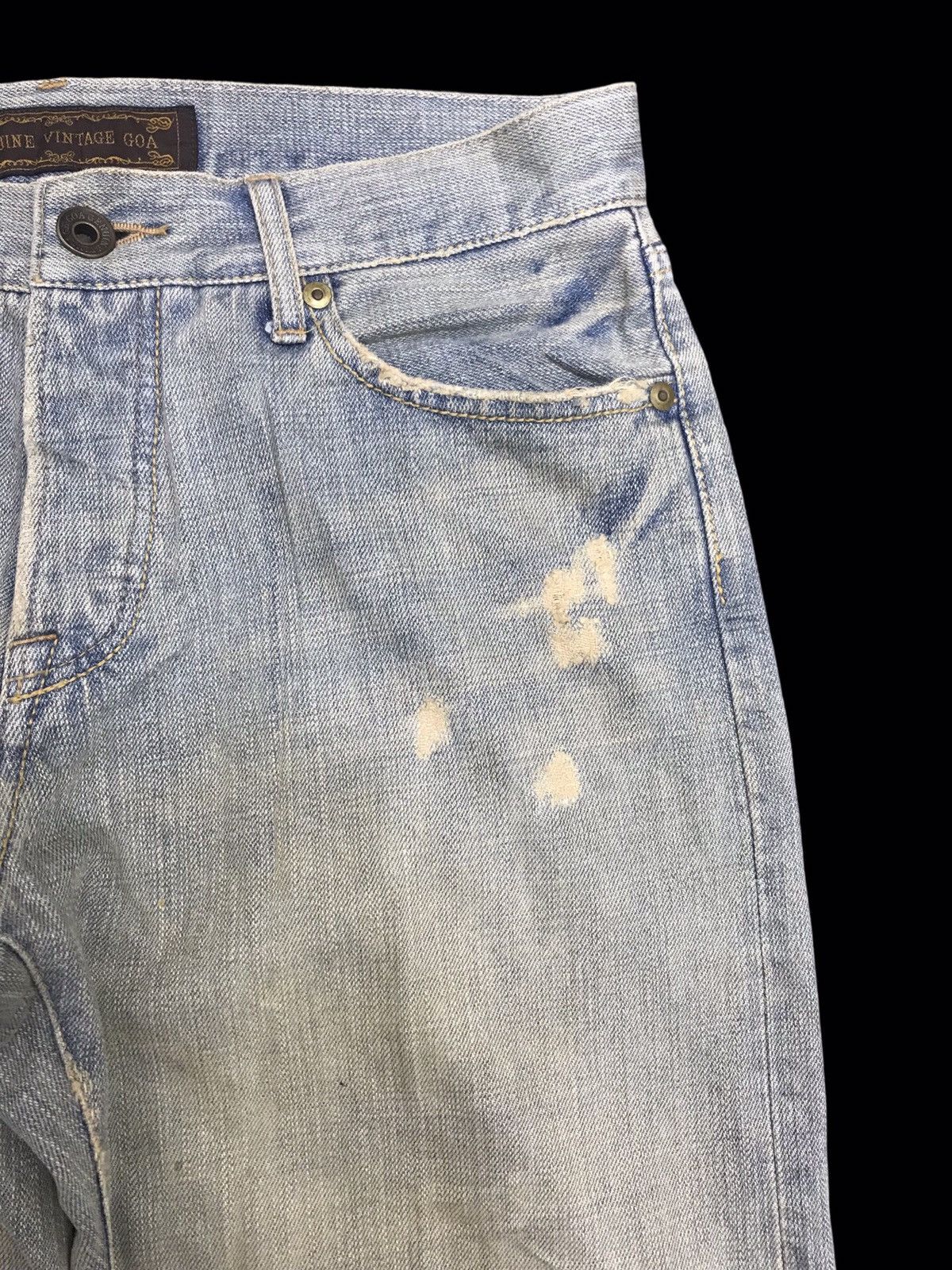 Japanese Brand 💥HIGH END SEDITIONARIES💥GOA MUD WASH DISTRESSED DENIM F373 Size US 31 - 4 Thumbnail