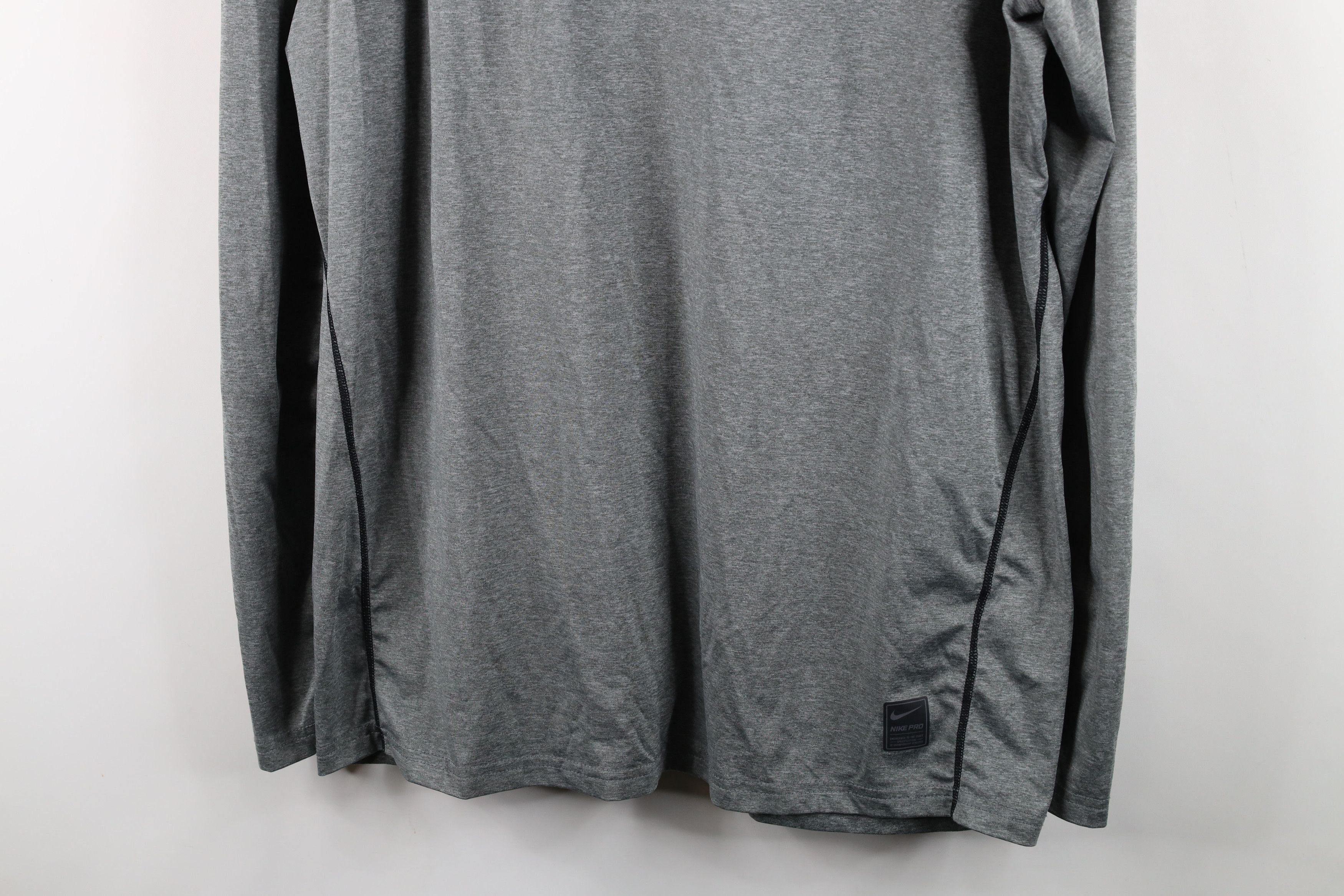 Nike Nike Pro Compression Long Sleeve Training Gym T-Shirt Gray Size US XL / EU 56 / 4 - 3 Thumbnail