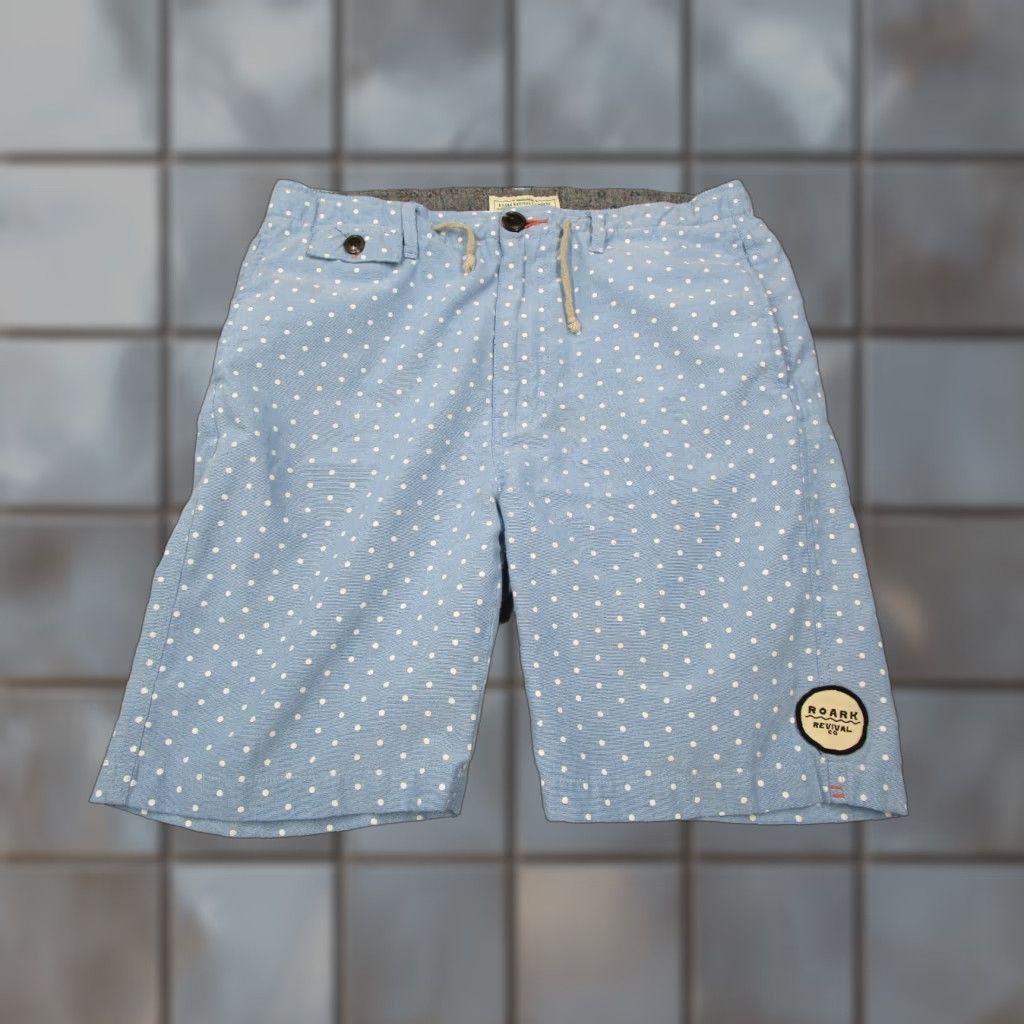 Roark Roark Revival Shorts Mens 32 Blue Polka Dot 8" Walk Travel Beach Golf Hike Size US 32 / EU 48 - 1 Thumbnail