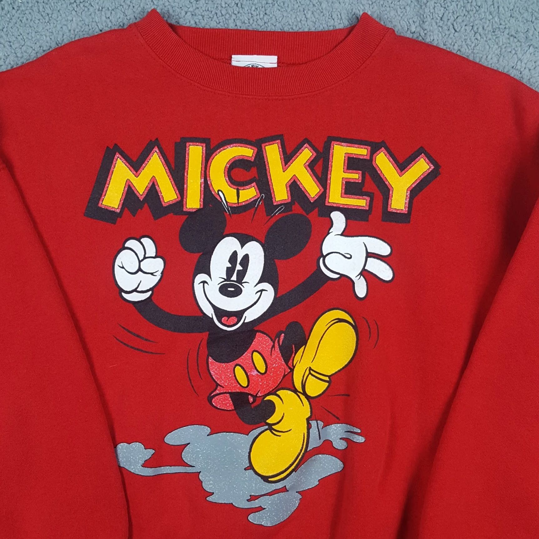Mickey & Co. VINTAGE Disney Mickey Mouse Cartoon Men's Large Pullover Crewneck Sweatshirt Size US L / EU 52-54 / 3 - 2 Thumbnail
