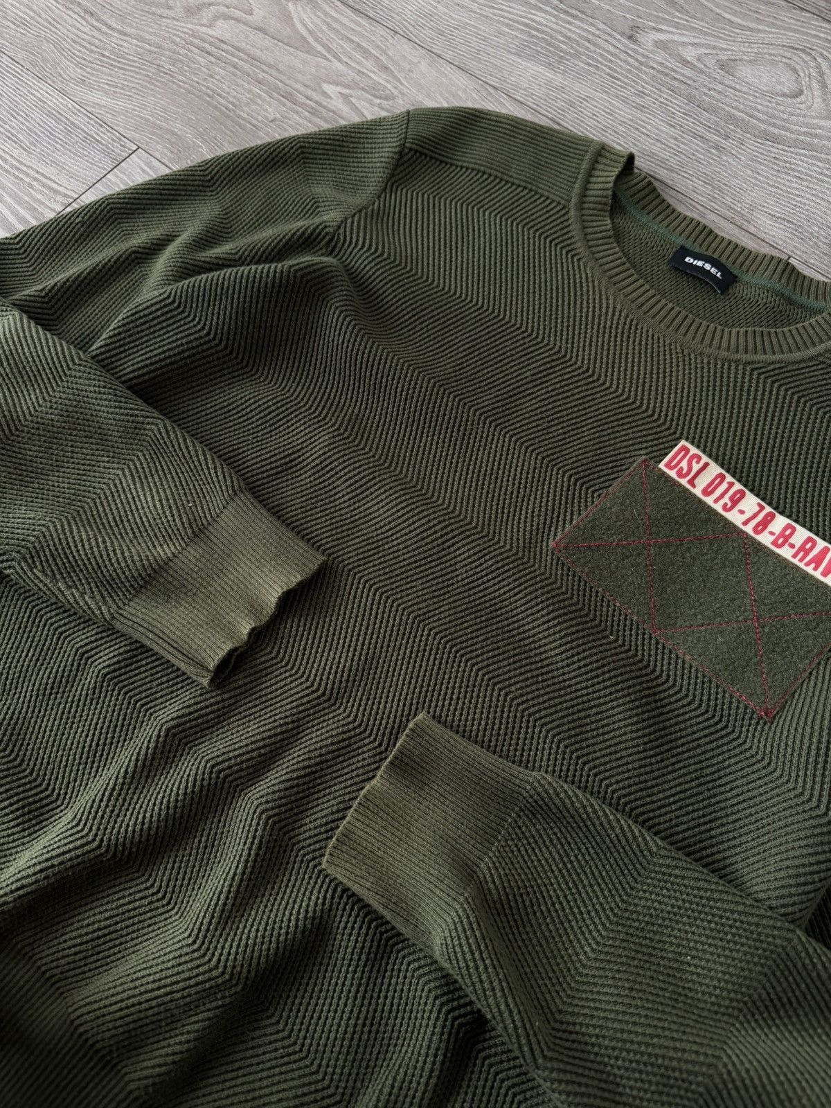Diesel Archival Avant Garde Diesel Italy Made Military Knit Sweater Size US M / EU 48-50 / 2 - 13 Thumbnail