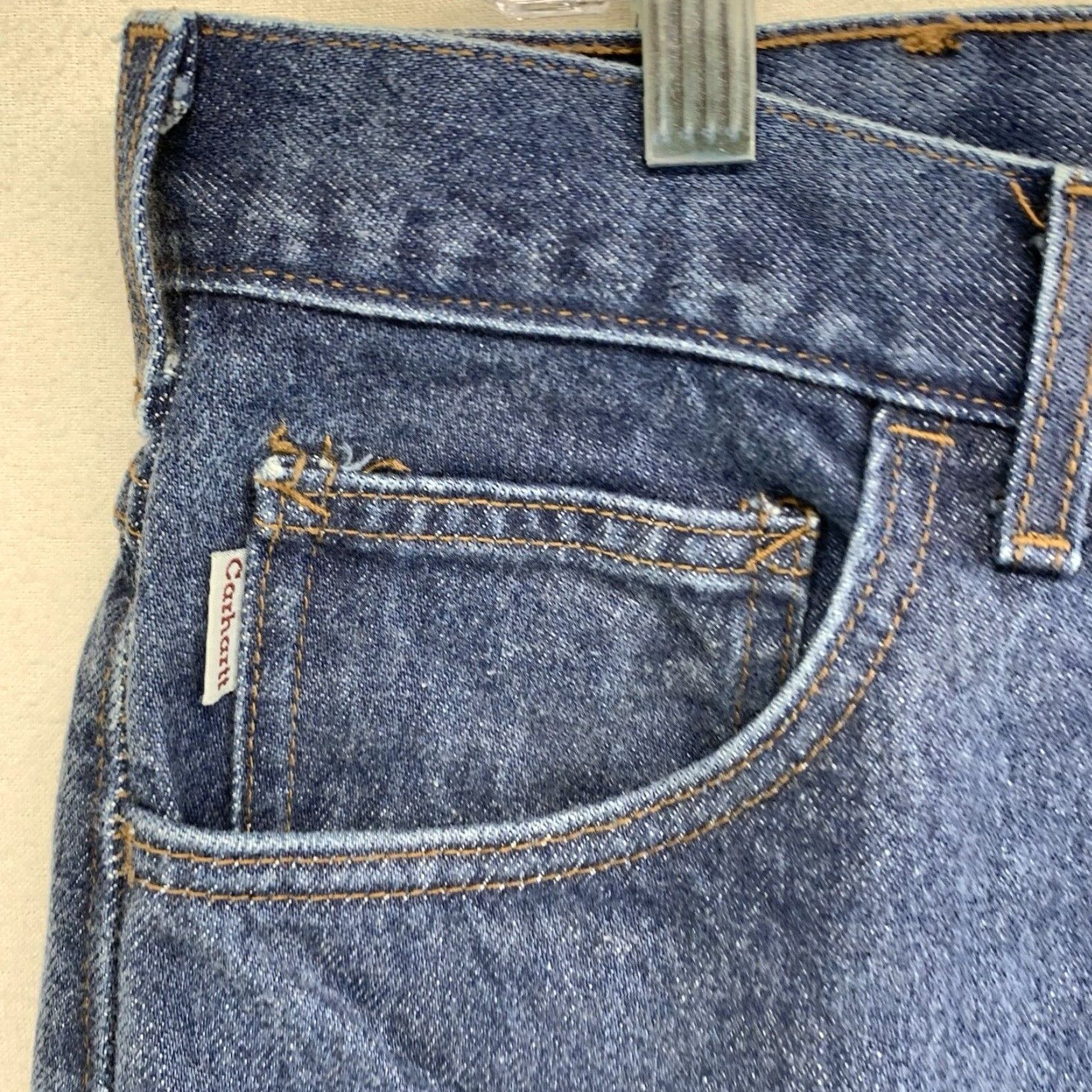 Carhartt VINTAGE Carhartt Jeans Men 40x31 Flame-Resistant Relaxed Fit Denim Made in USA Retro 90s Size US 40 / EU 56 - 6 Thumbnail
