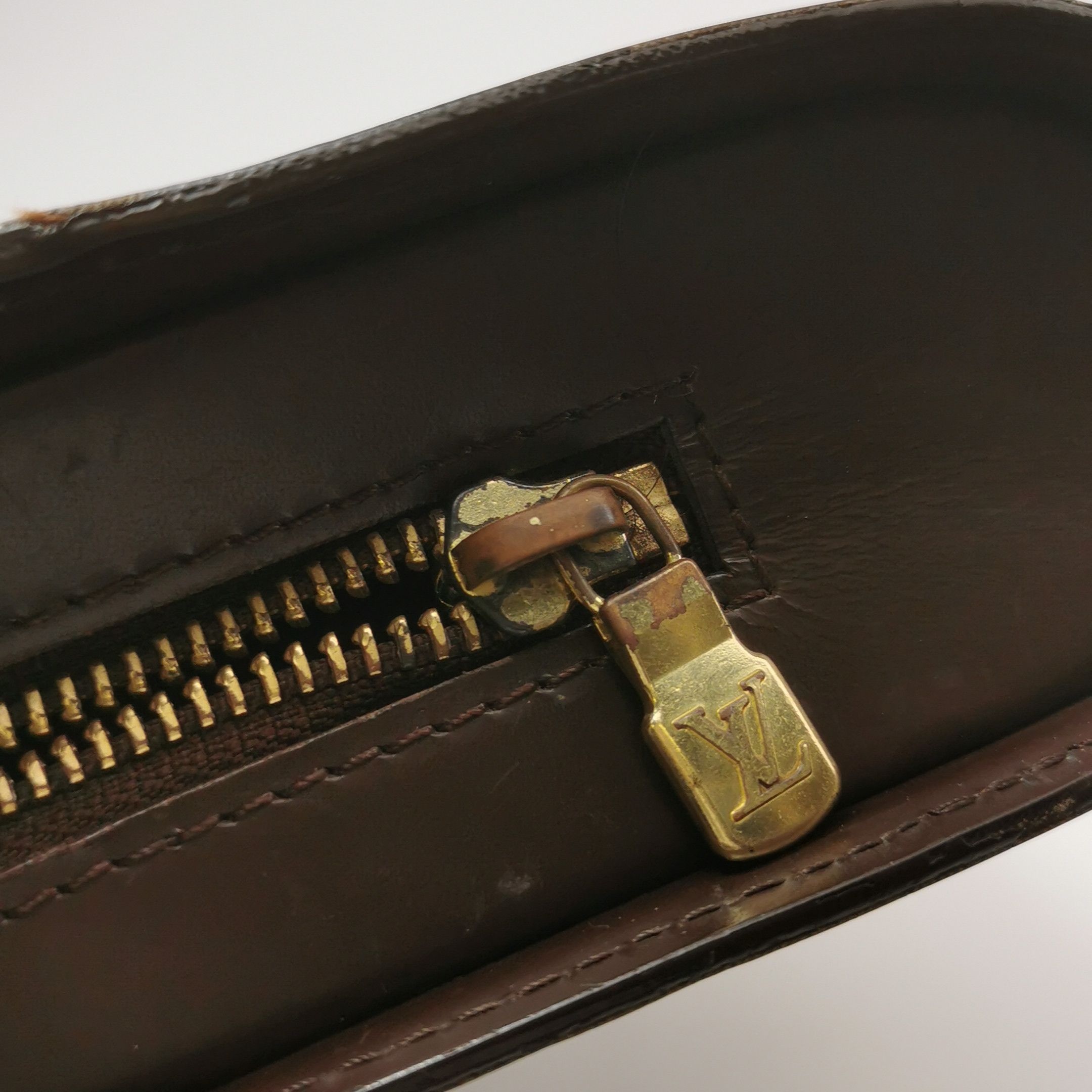 Louis Vuitton Louis Vuitton (LV) Saint Louis leather checkerboard zipper Size ONE SIZE - 4 Thumbnail