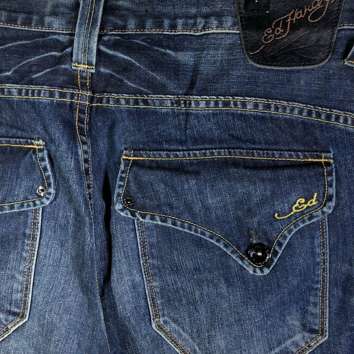 Christian Audigier Jean Large Baggy y2k Vintage Ed Hardy By Christian Audigier Size US 36 / EU 52 - 3 Thumbnail