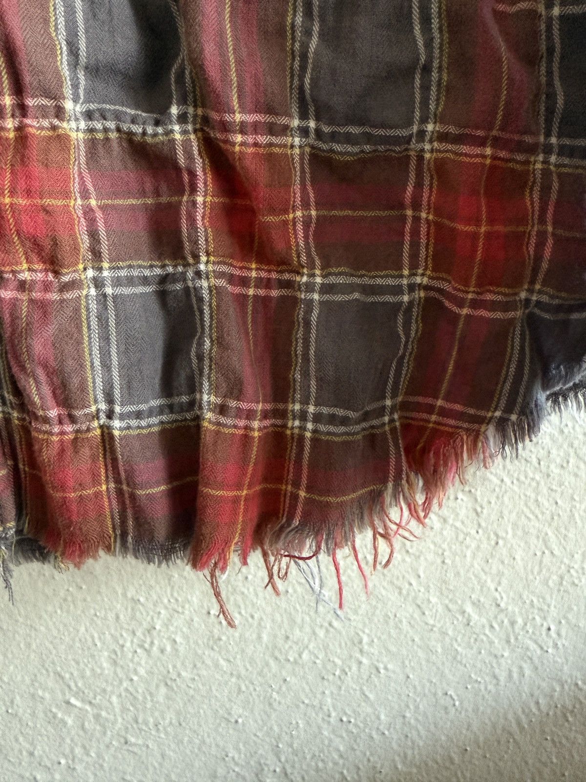 Saint Laurent Paris Saint Laurent Paris bleached flannel raw hem destroyed SS16 Size US M / EU 48-50 / 2 - 7 Thumbnail