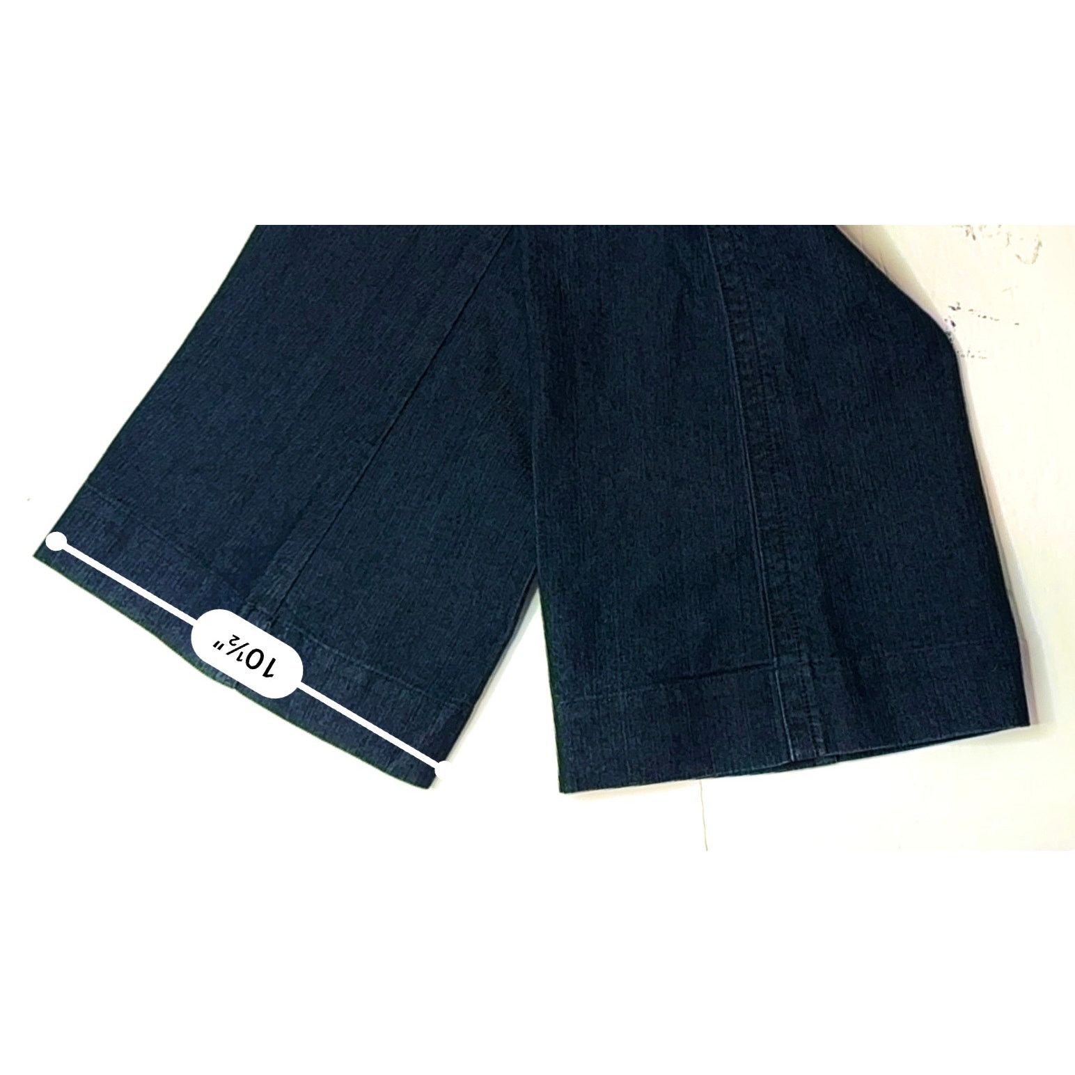 Madison Madison Stretch Wide Leg Large Studded Dark Blue Jeans 6 Size 28" / US 6 / IT 42 - 8 Thumbnail