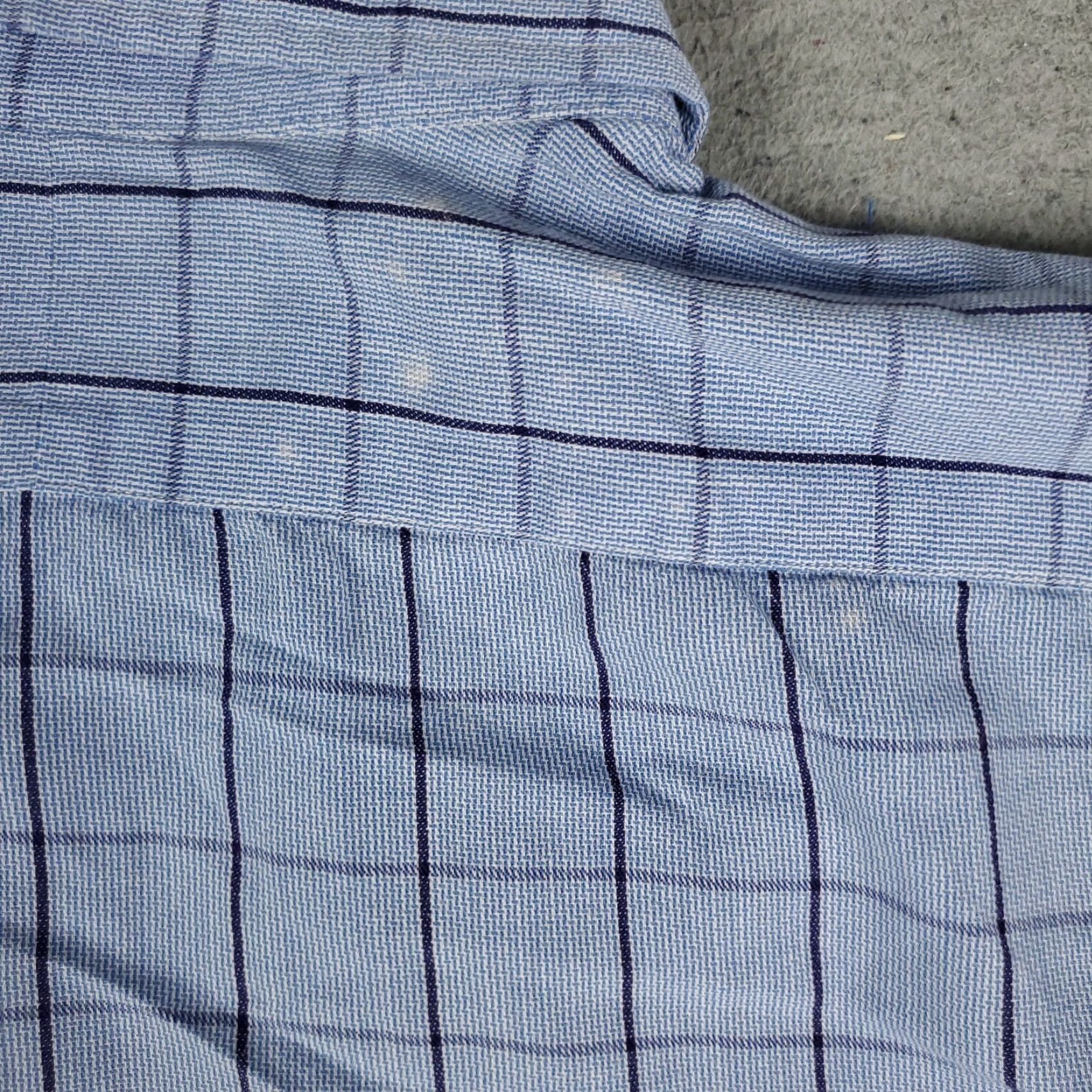 Ralph Lauren Ralph Lauren Dress Shirt Mens Size 16.5 Blue Check Long Sleeve Button Up Regular Fit Size 42R - 7 Thumbnail