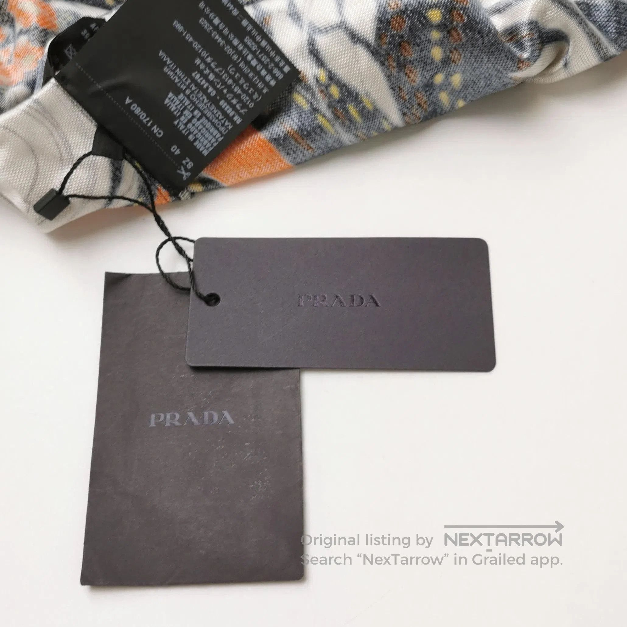 Prada Prada Colorful Floral Print Logo Long Sleeve Shirt . Size L / US 10 / IT 46 - 3 Thumbnail