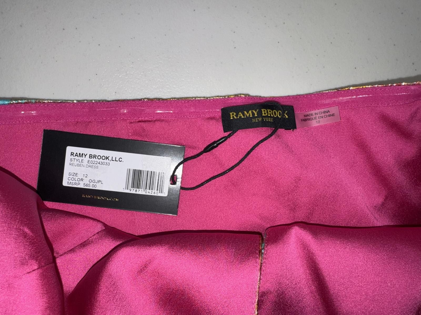 Ramy Brook $565 NWT Ramy Brook Reuben Metallic Halter Minidress Size 12 Size XL / US 12-14 / IT 48-50 - 7 Thumbnail