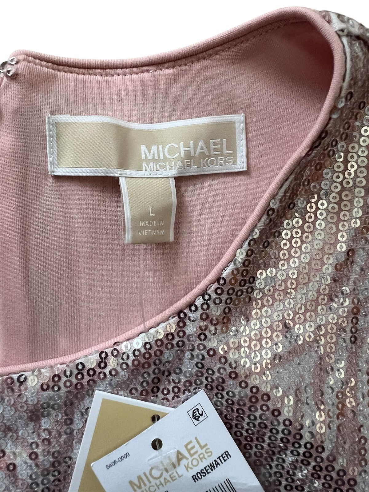 Michael Kors Michael Kors Sequined Zebra-Print Cropped Top | Large NWT Size L / US 10 / IT 46 - 3 Thumbnail